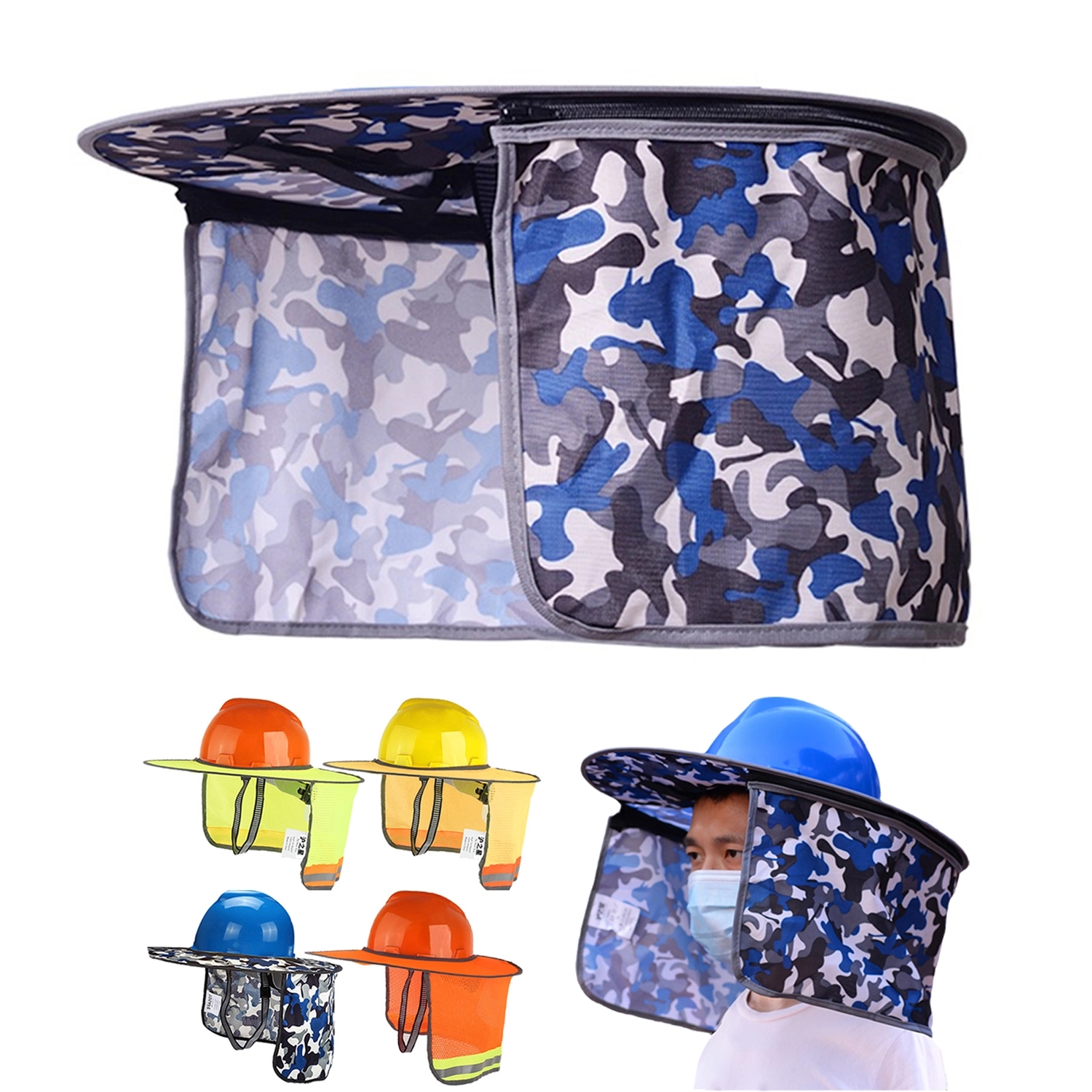 Neck Protection Sun Shade Hard Hat Cover 2
