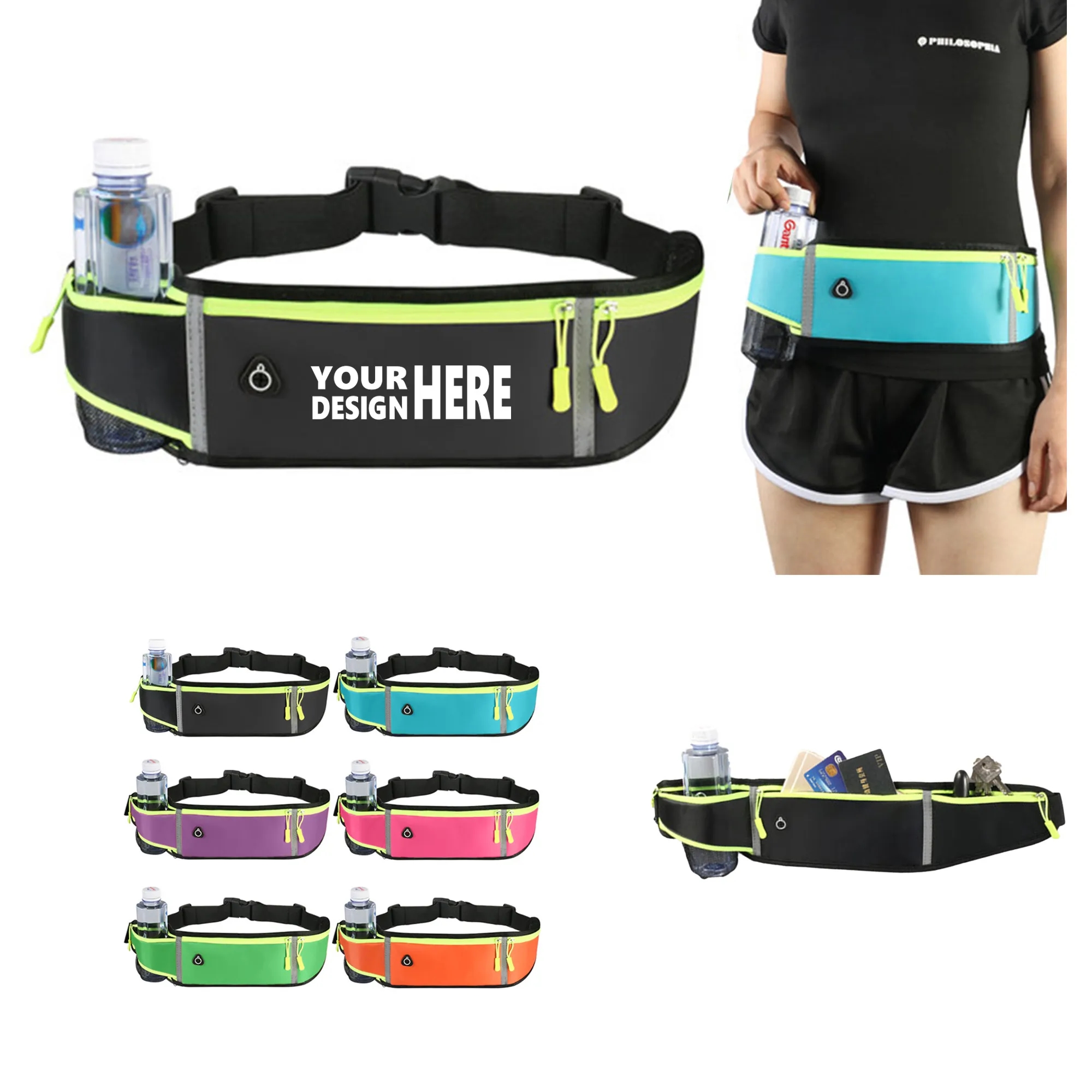 Adjustable Slim Running Belt Fanny Pack MOQ50 2