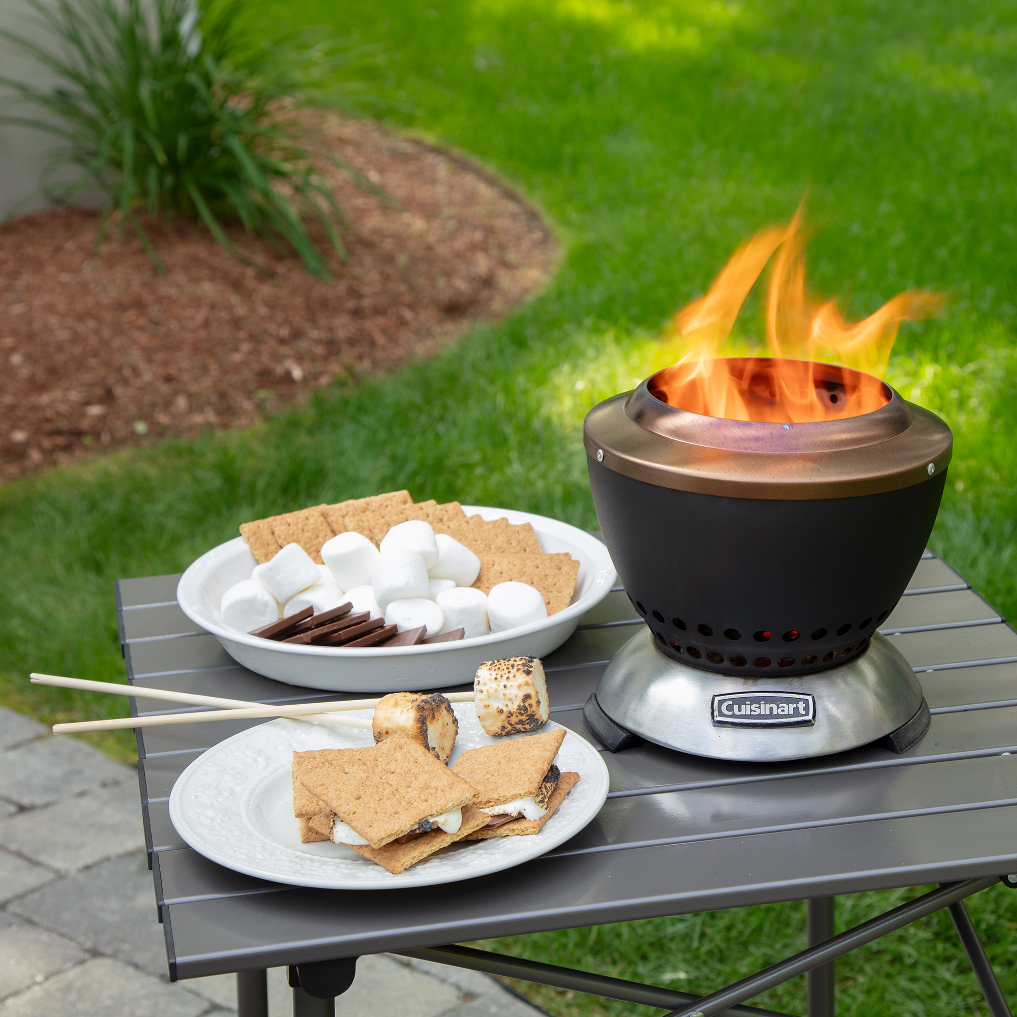 Cuisinart Outdoors® Cleanburn Smokeless Tabletop Fire Pit 27