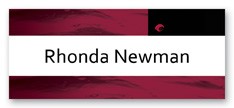 Laminated Personalized Name Badge (1.25"x3") Rectangle