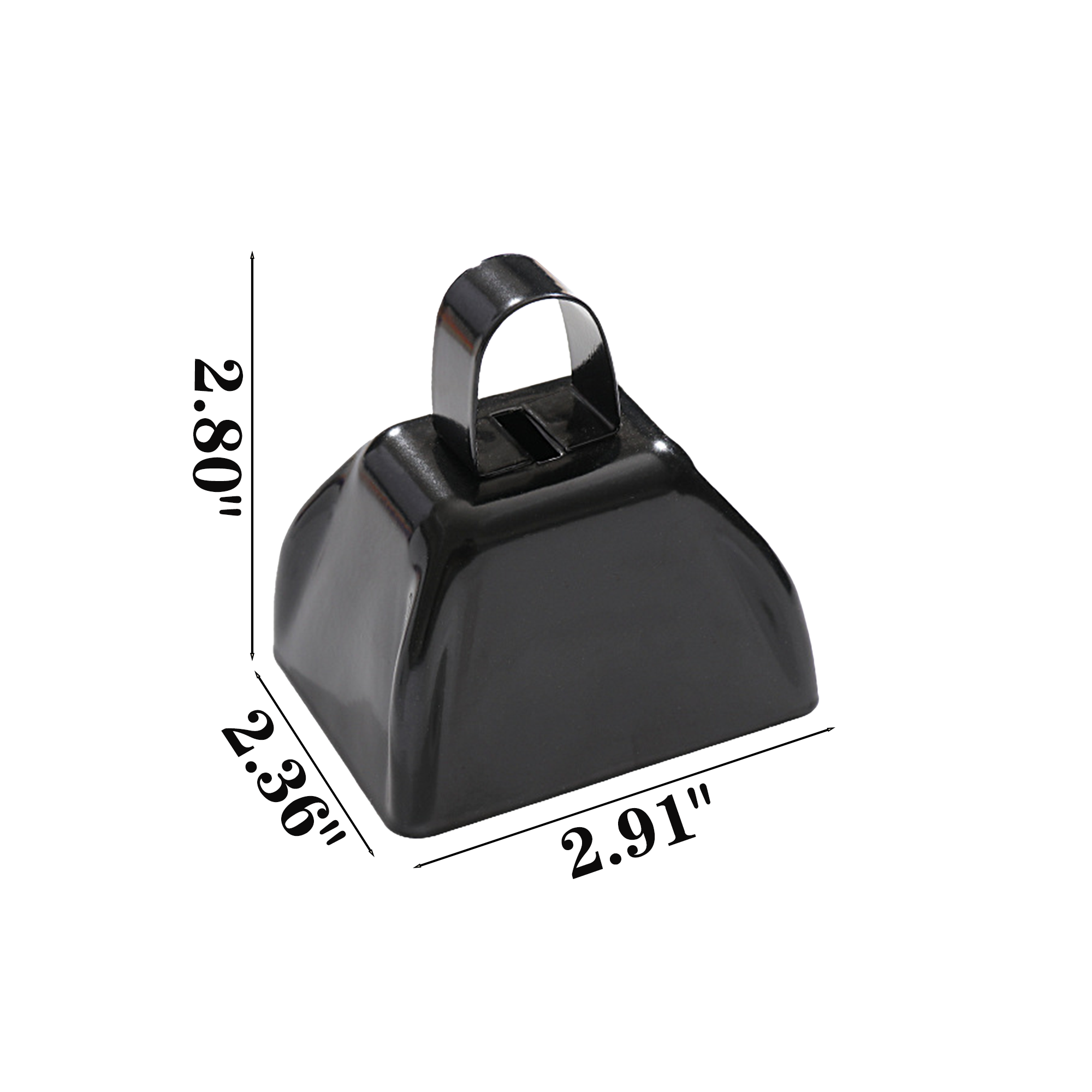 3"Hand-Operated Cow Bell 2