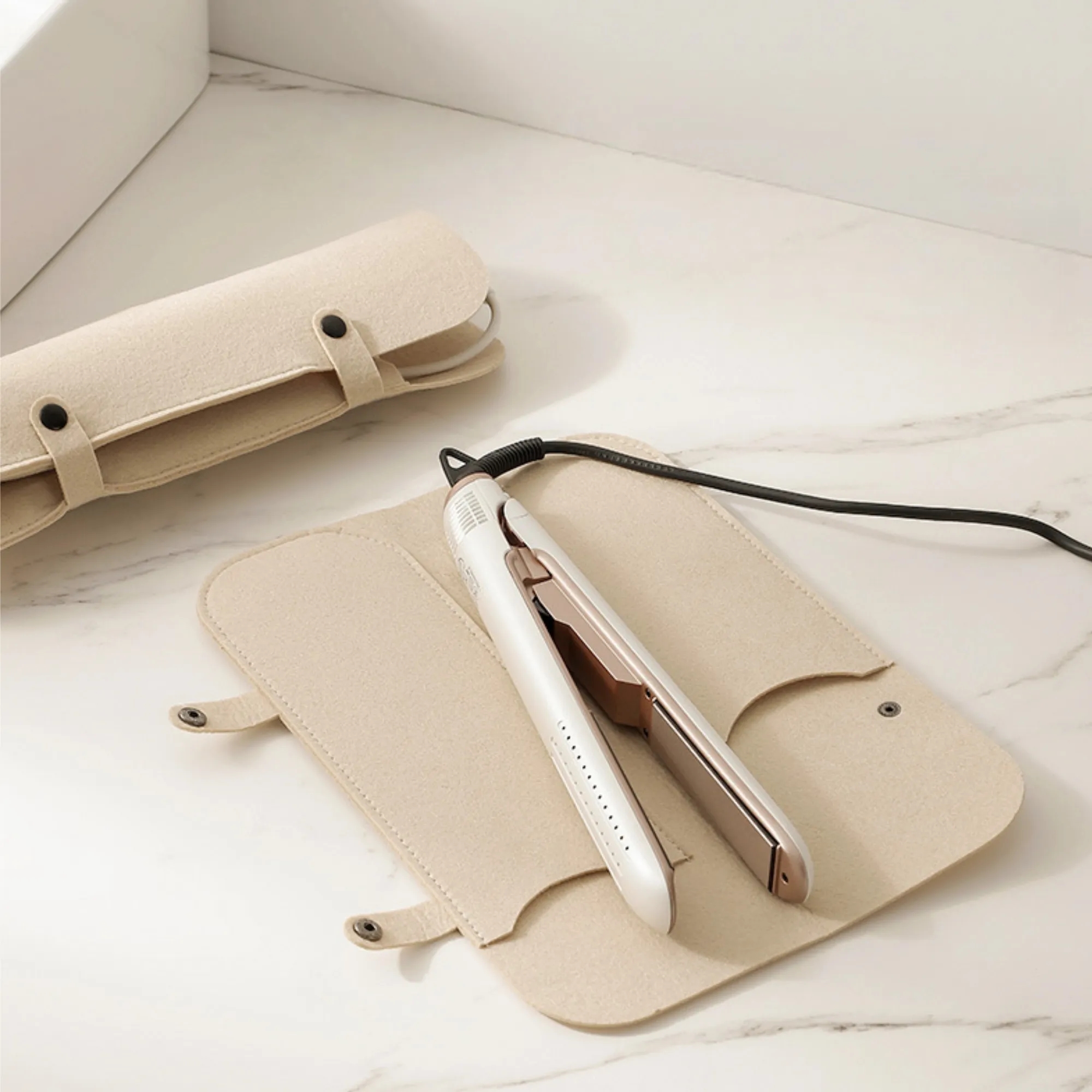 Heat Insulation Travel Carrying Storage Bag For Curling Iron 6