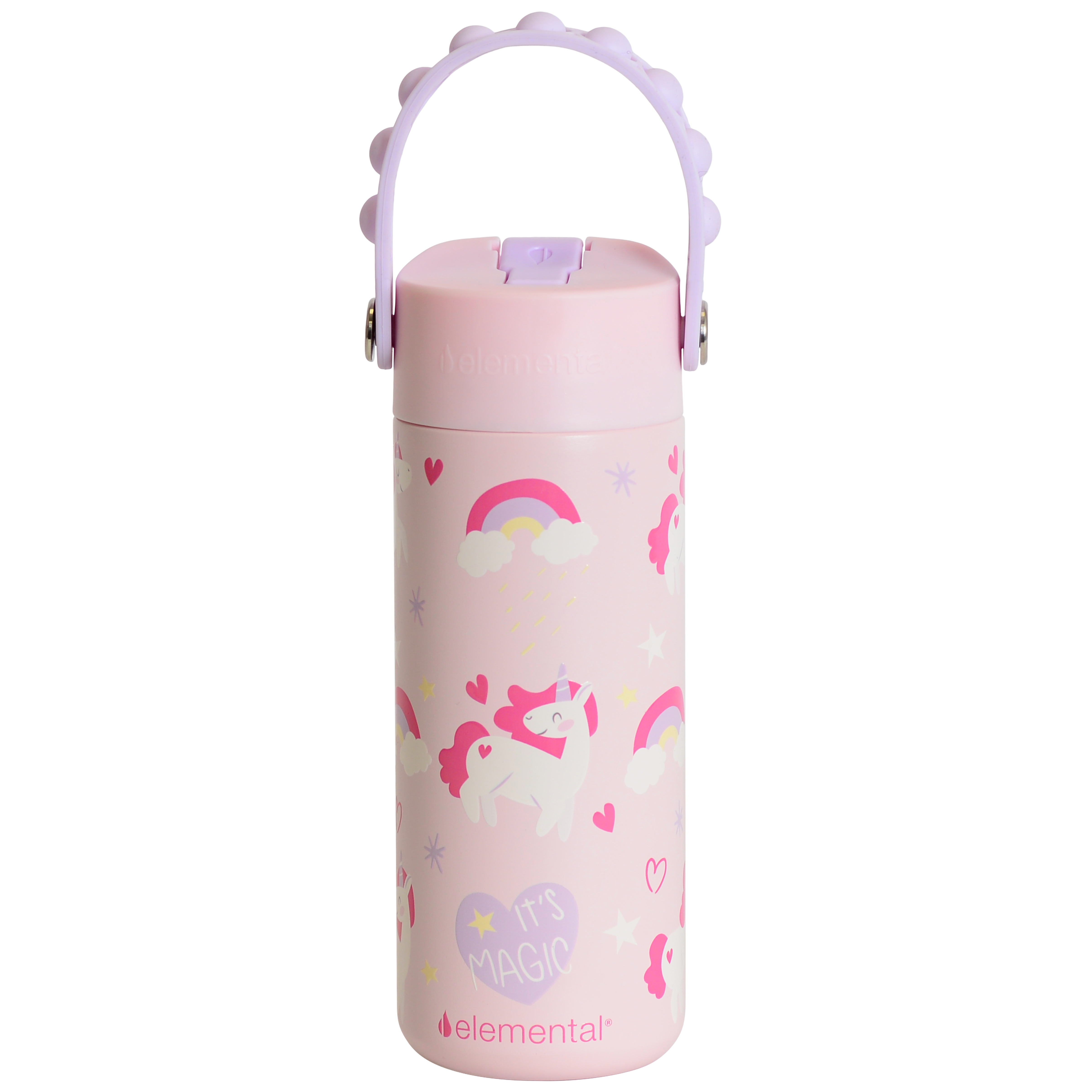 Elemental® Core Series 18oz Pop Fidget Stainless Steel Water Bottle - Vacuum Insulated - BPA-Free 23