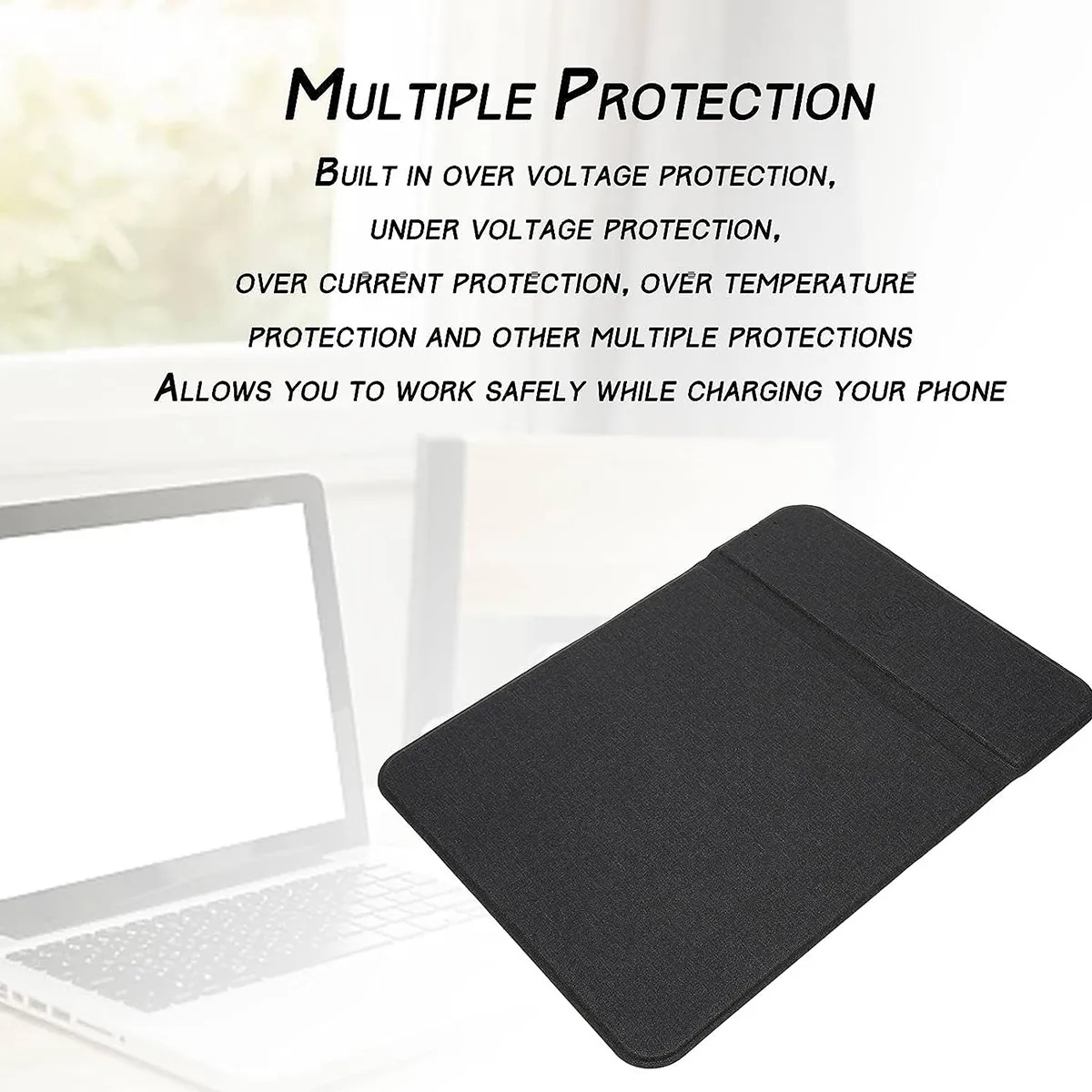 Custom Promotional Durable 15W Wireless Charging Mouse Pad 3