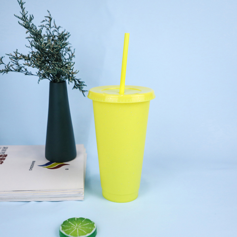 24OZ Reusable Cold Color Changing Cups Tumblers 10