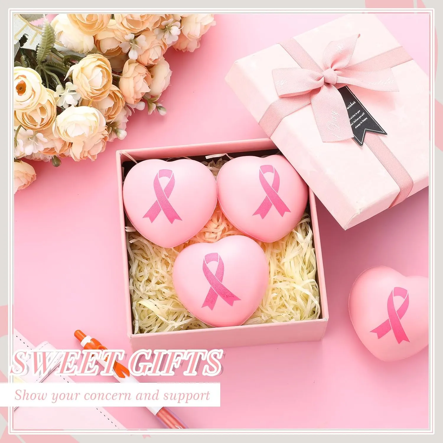 Breast Cancer Awareness Pink Ribbon Stress Ball 6
