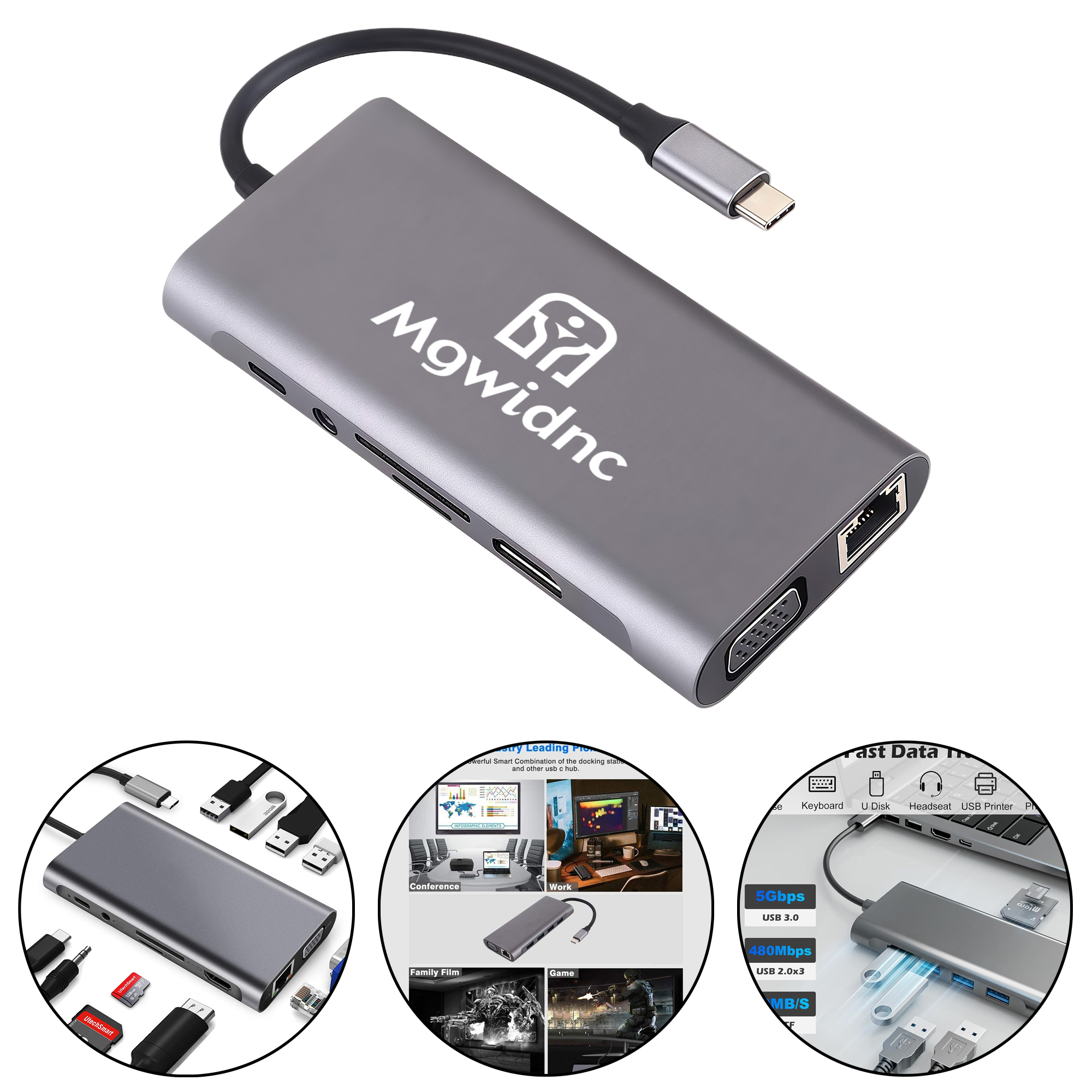 11-in-1 USB-C Hub with HDMI 2