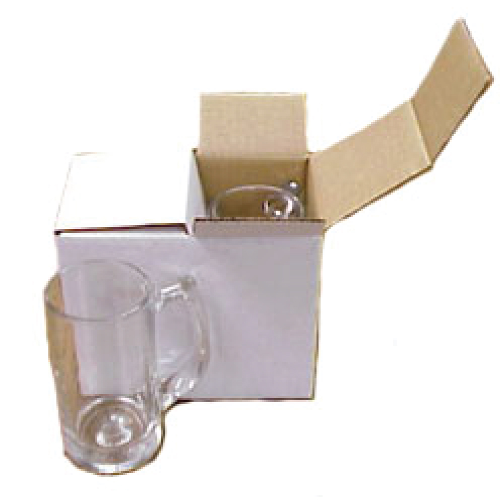 2 Piece White Gift Box 7 5" x 4 5" x 5 75" Non-Inserted