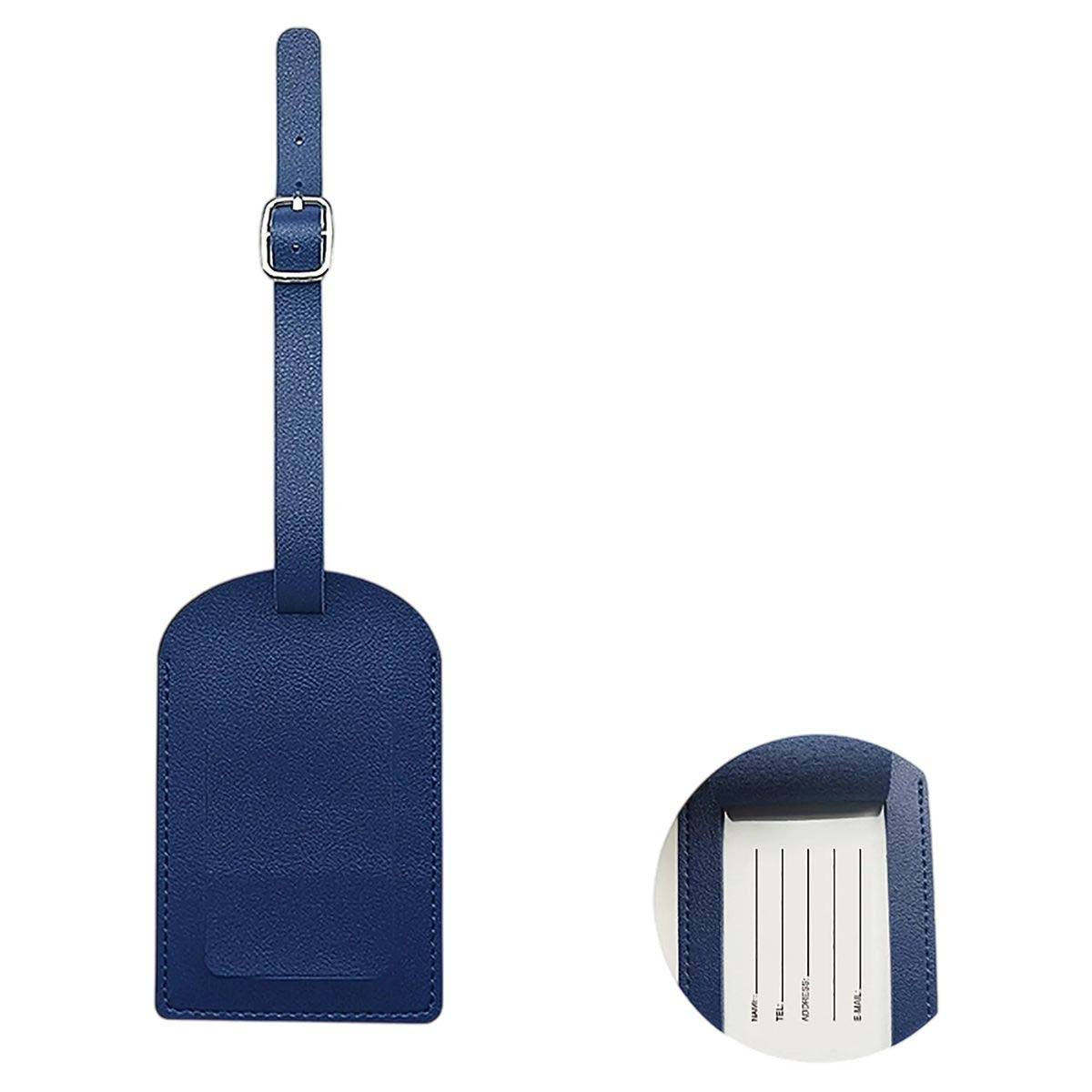 Durable PU Leather ID Tag with Adjustable Strap 8