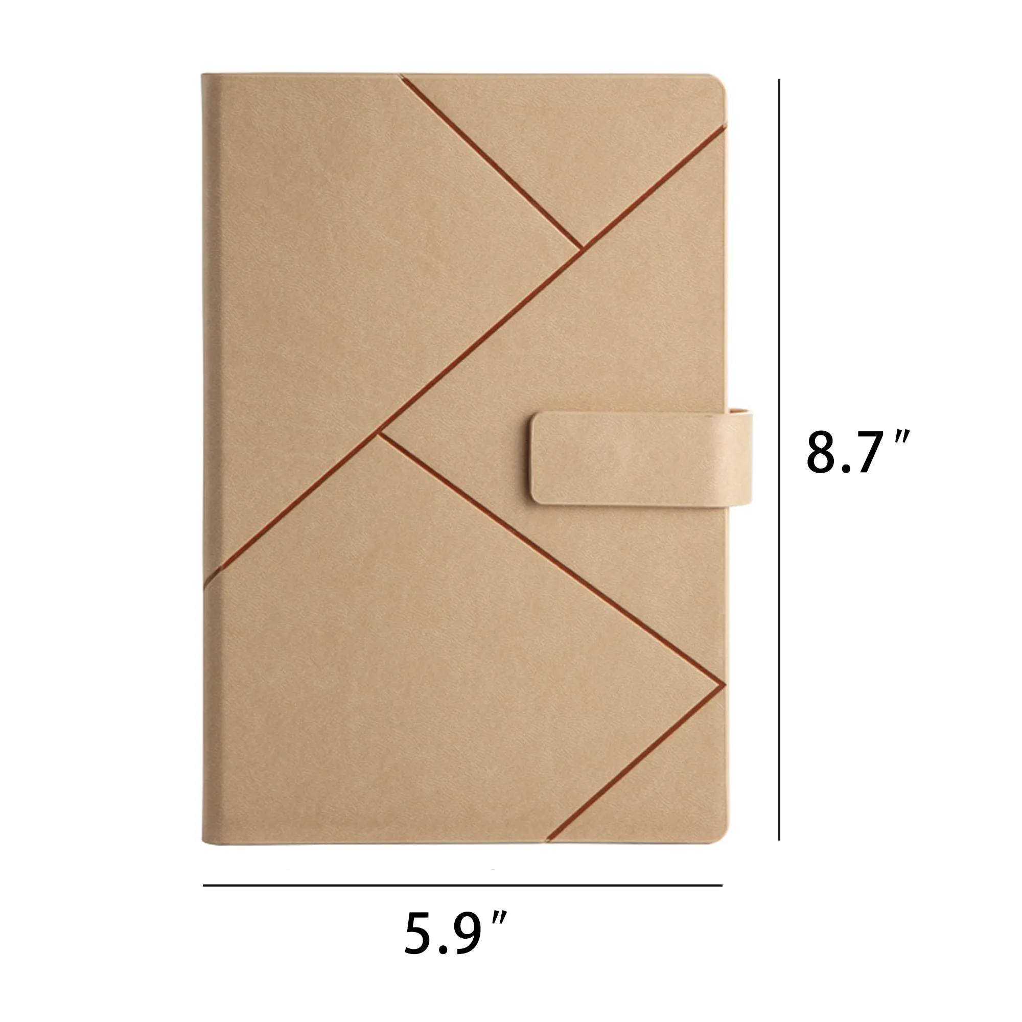 A5 Lined Notebook with Magnetic Closure 8
