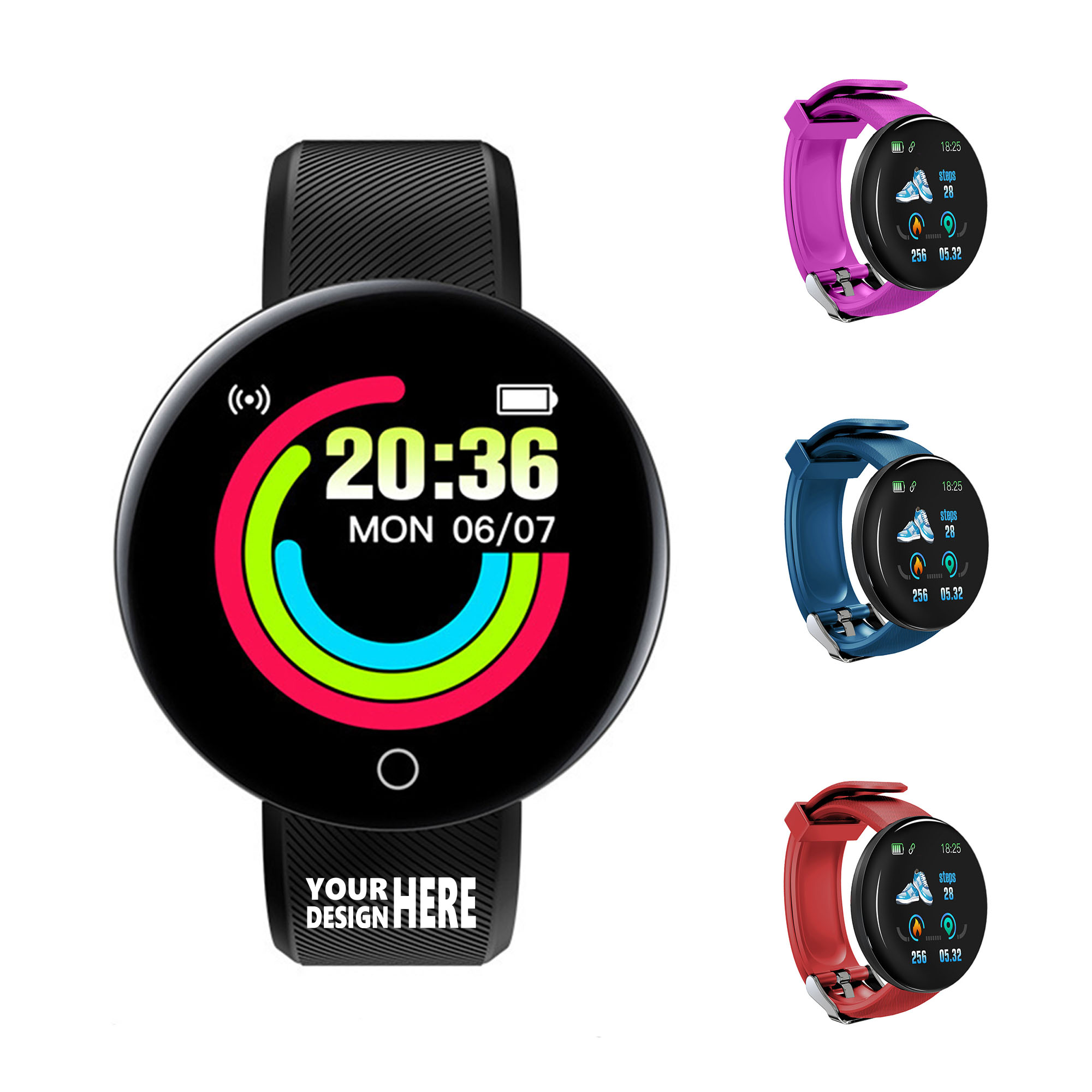 Personalized Round Screen Smart Health Bracelet 1
