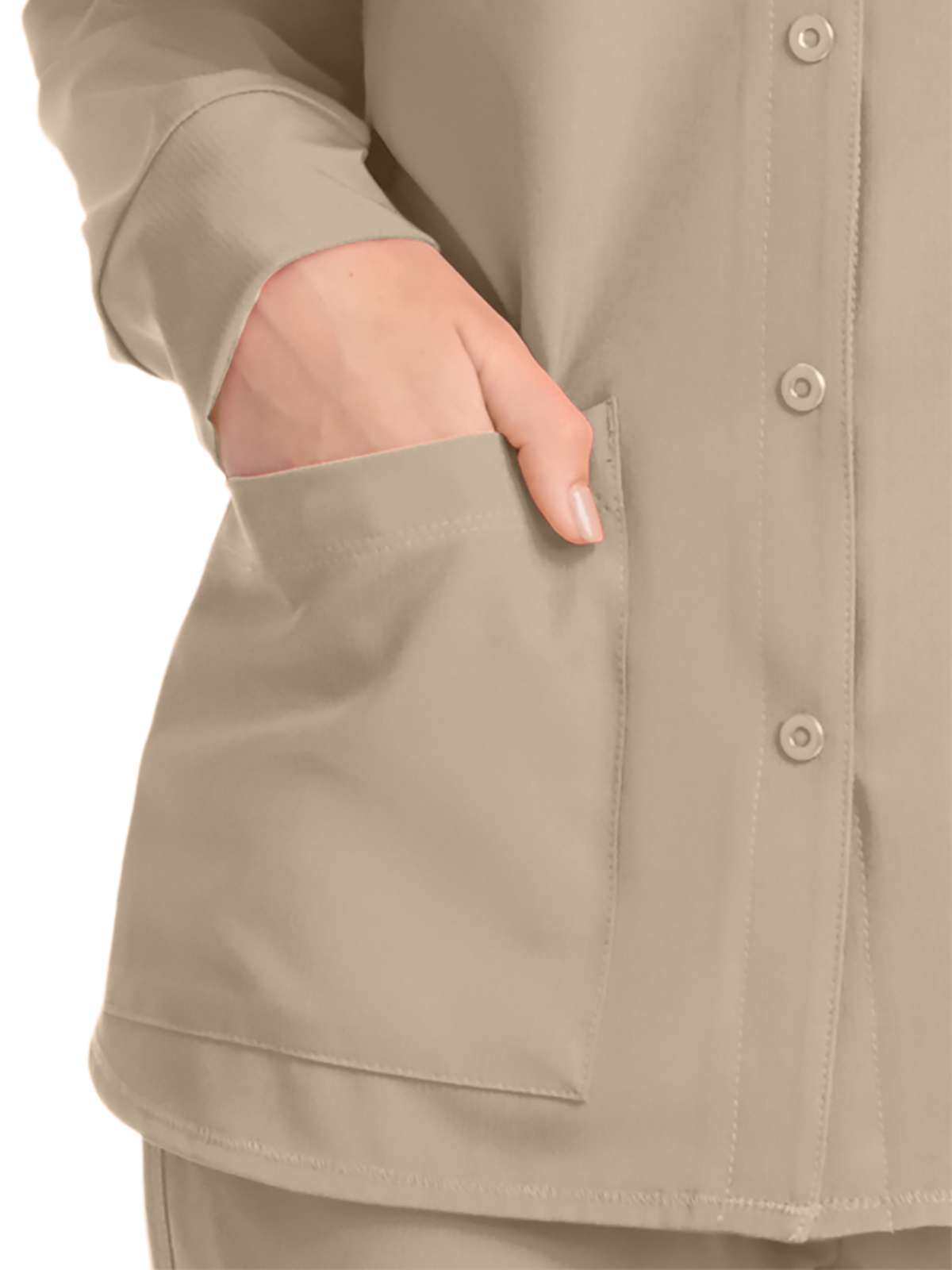 Skechers - Women's Two-Pocket Snap-Front Stability Warm-Up Scrub Jacket 23