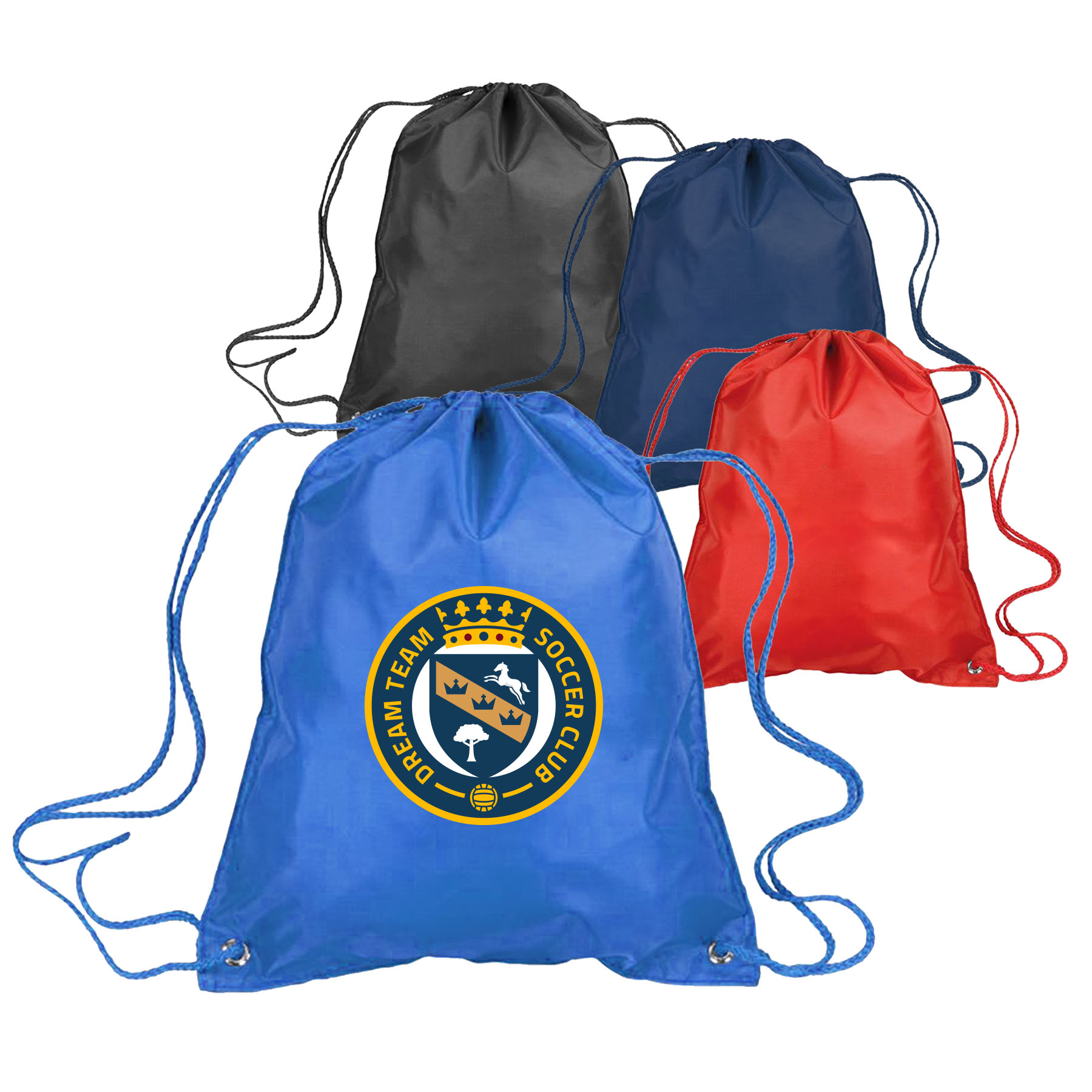 210D PU coating Drawstring Backpack 2