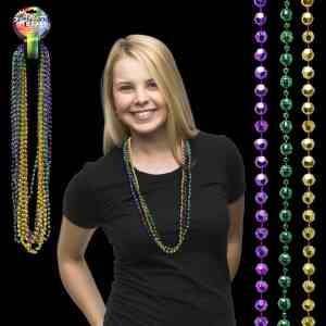 Disco Style Round Beads