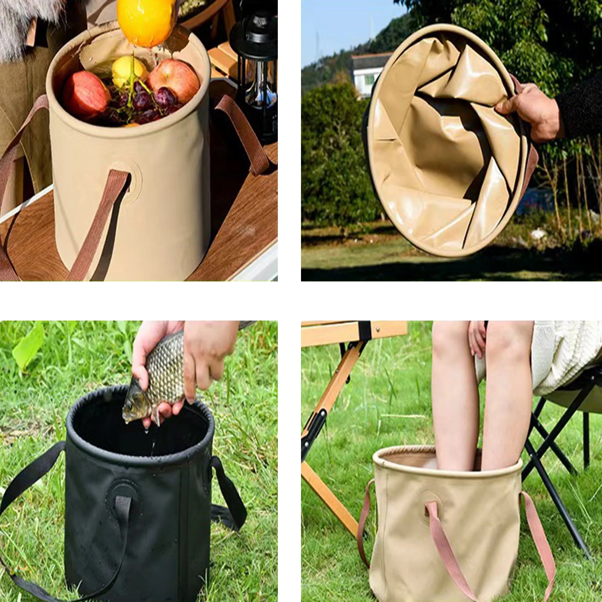 Outdoor Folding Bucket For Camping And Picnics 4