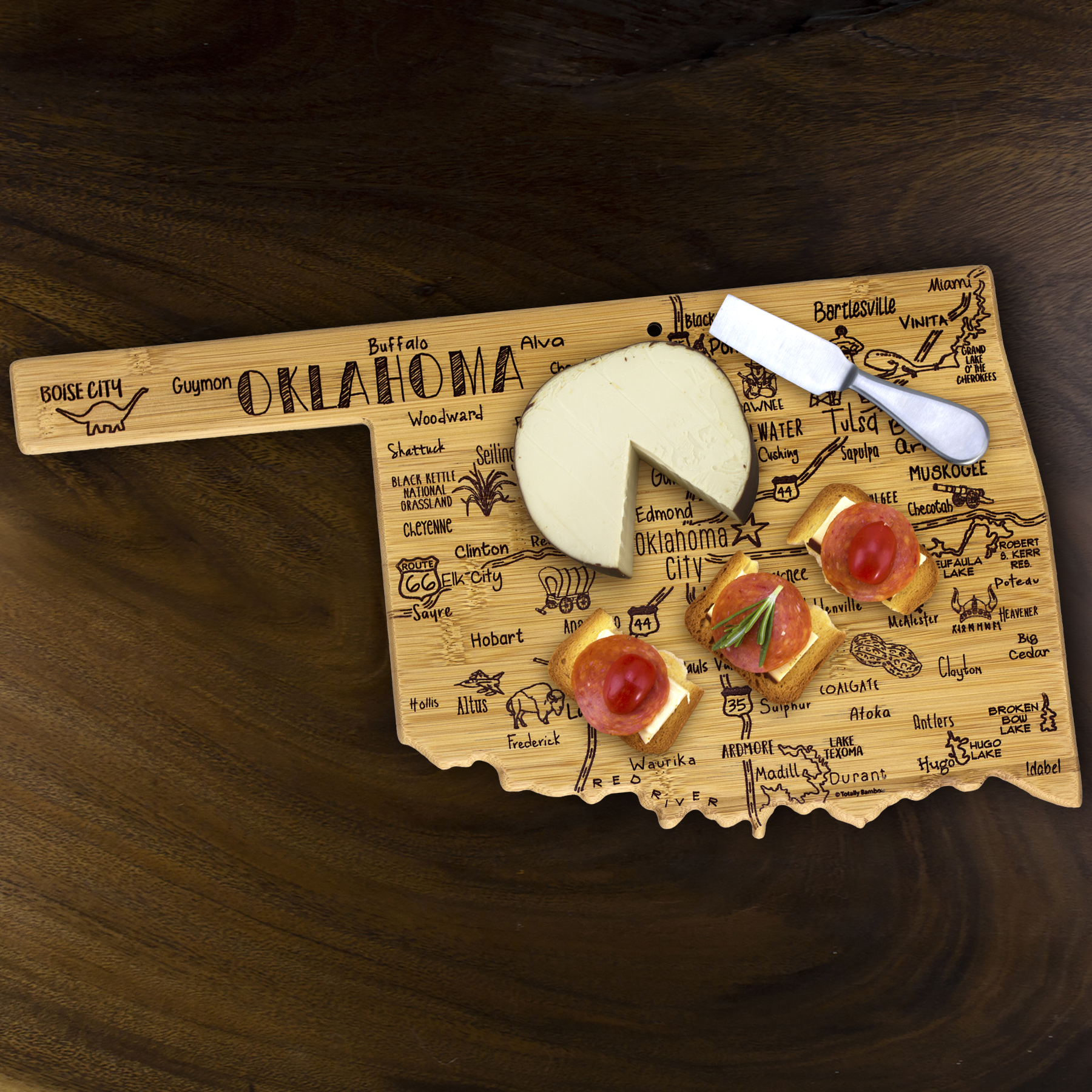 Destination Oklahoma Cutting & Serving Board 8