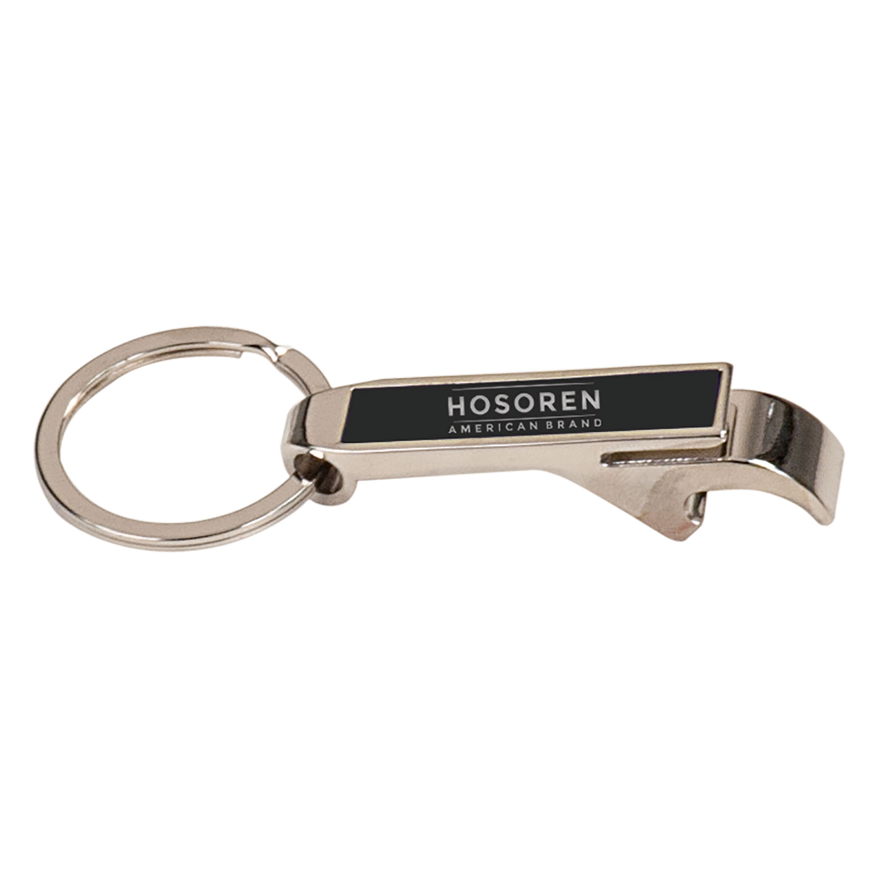 2 1/2" Black Bottle Opener Keychain 2