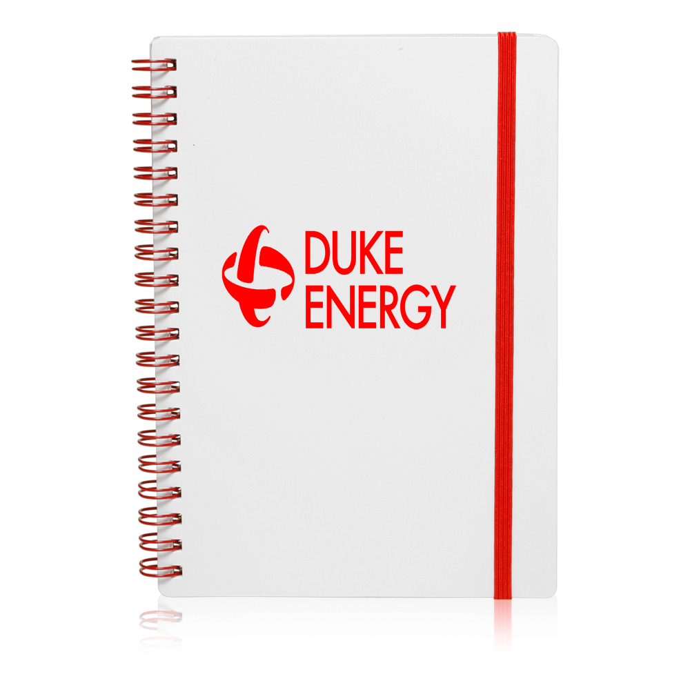Spiral Notebook with Color Accent - 5" W x 7" H 8
