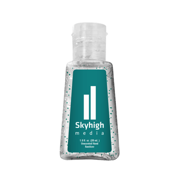 1 oz Single Color Moisture Bead Sanitizer in Trapezoid Bottle 3