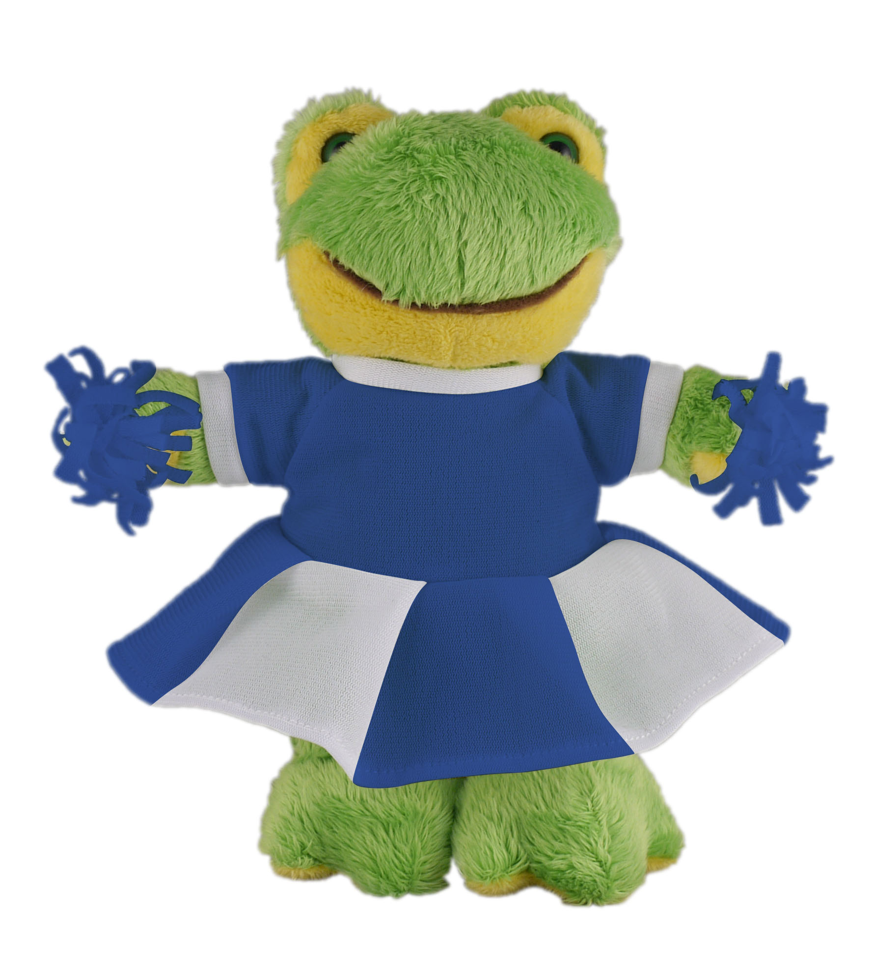 Soft Plush Stuffed Frog with Cheerleader Outfit 2