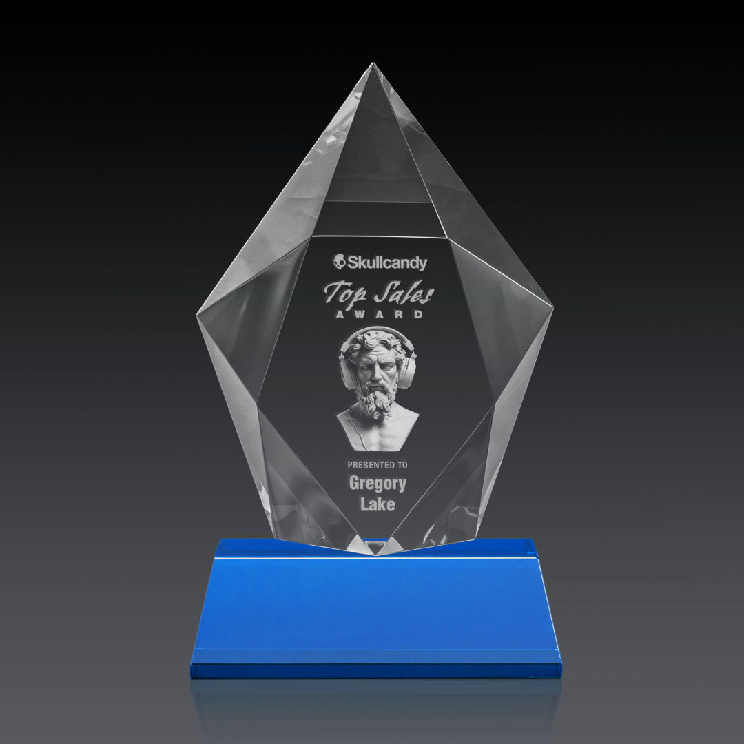 Devron 3D Award on Base - Sky Blue 10