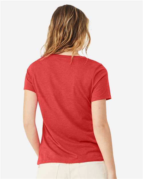 Women's Relaxed Heather CVC V-Neck Tee - 6405CVC 40