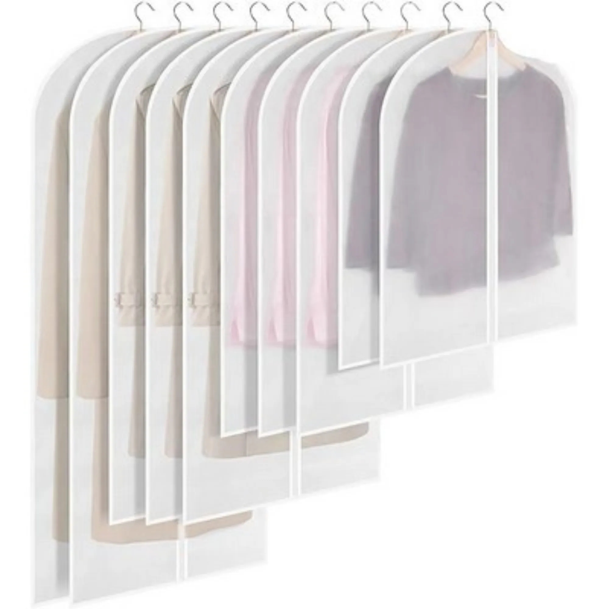Translucent PEVA Garment Protector/Garment Bag with Zipper