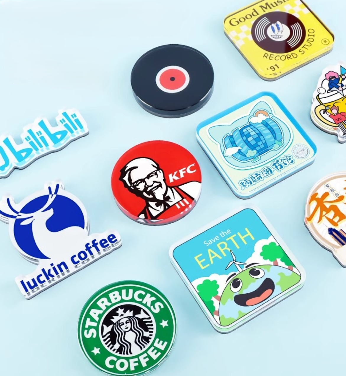 Custom Shape Acrylic Magnets 2