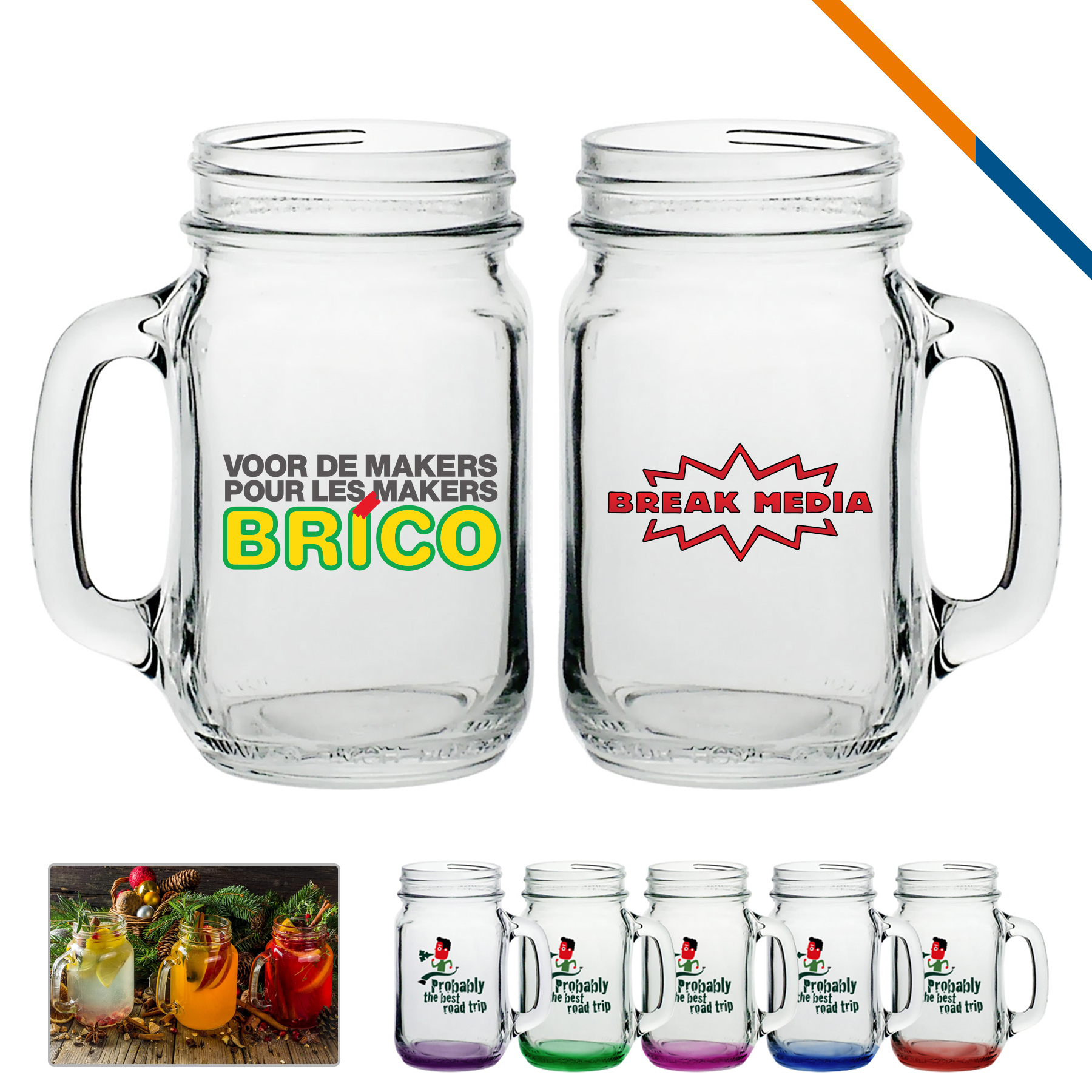 Libbey Chary Mason Jars - 16 OZ. 4