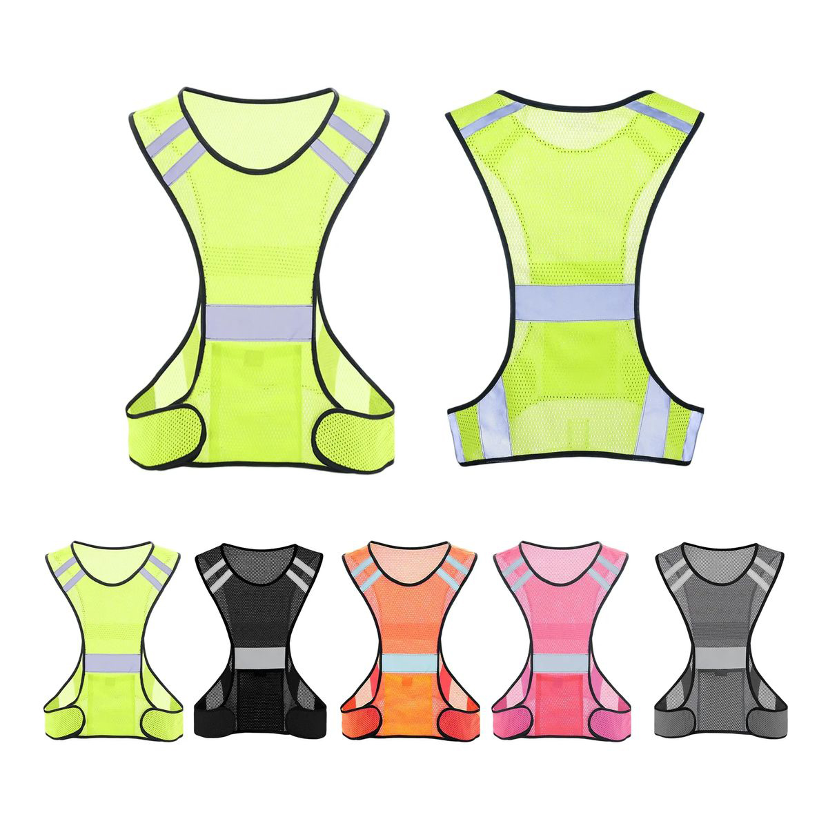 22 Inch Polyester Reflective Vest for Night Activities 5
