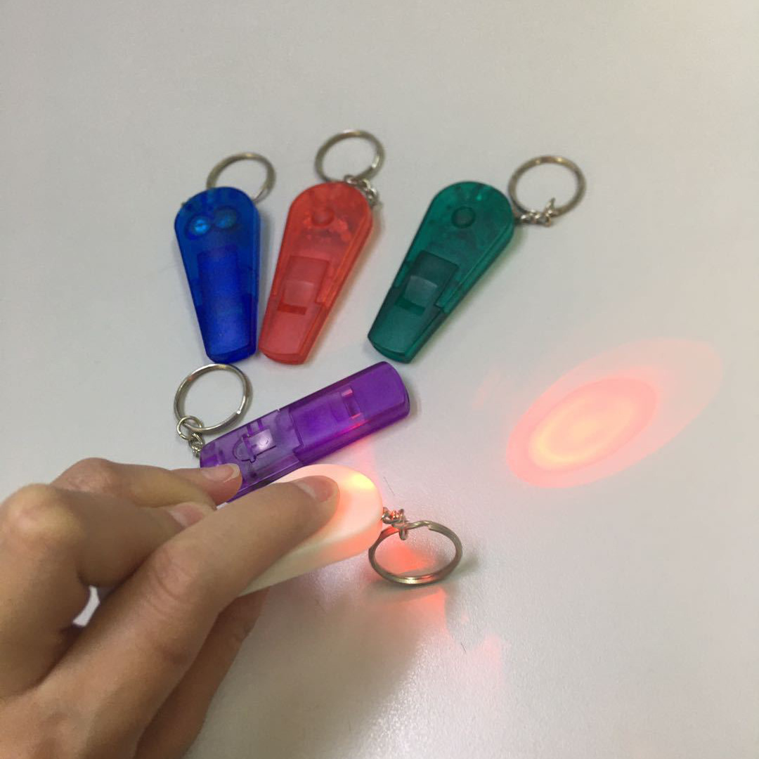 Safety Whistle Flashlight Keychain 2