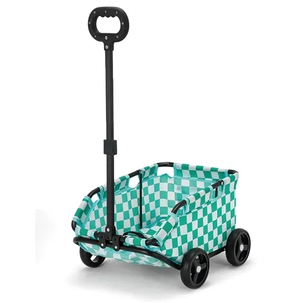 Folding Pet Carrier Cart - Portable and Convenient 2