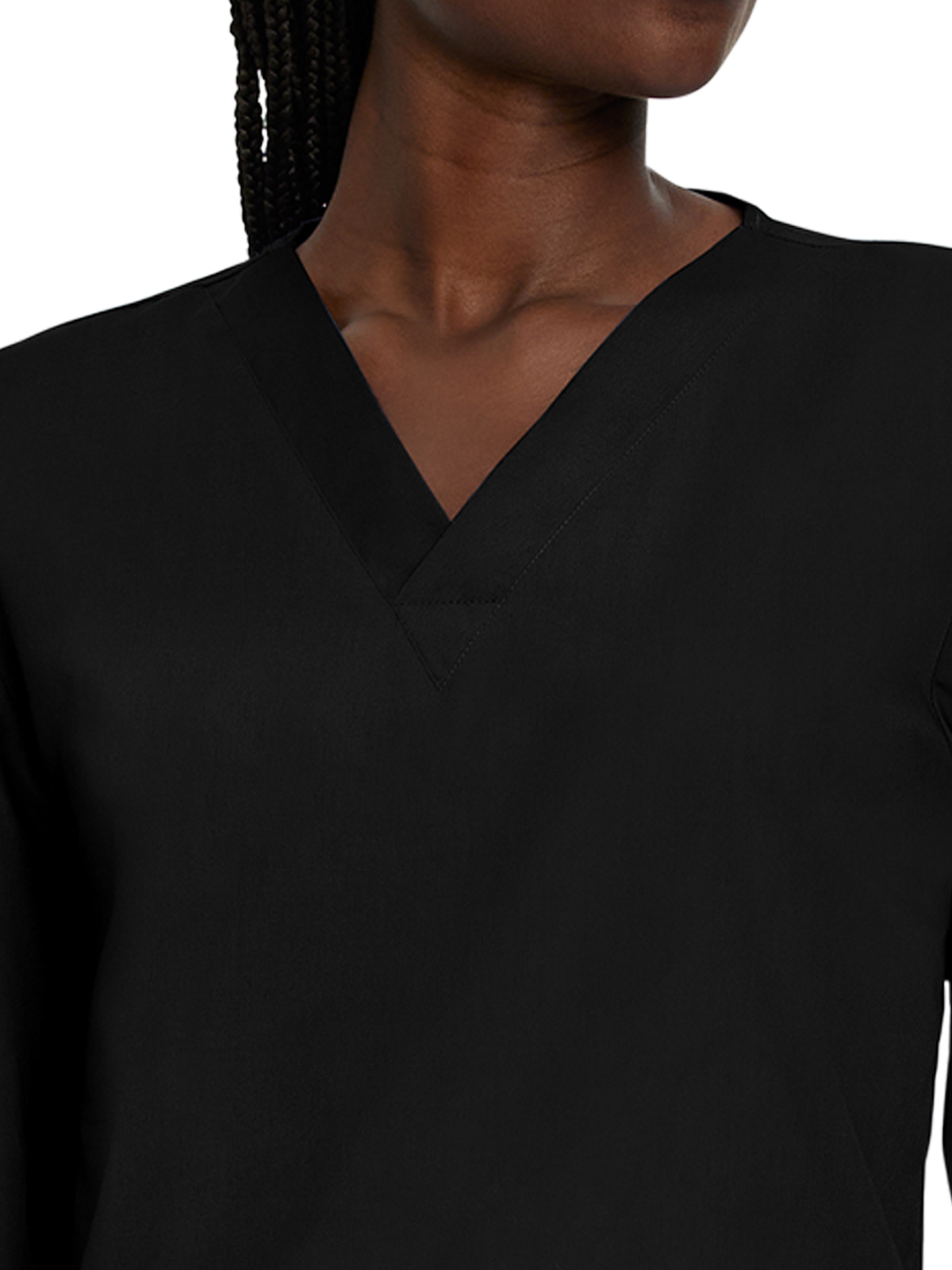Landau - ScrubZone - Unisex No-Pocket Crossover V-Neck Long-Sleeve Top 2