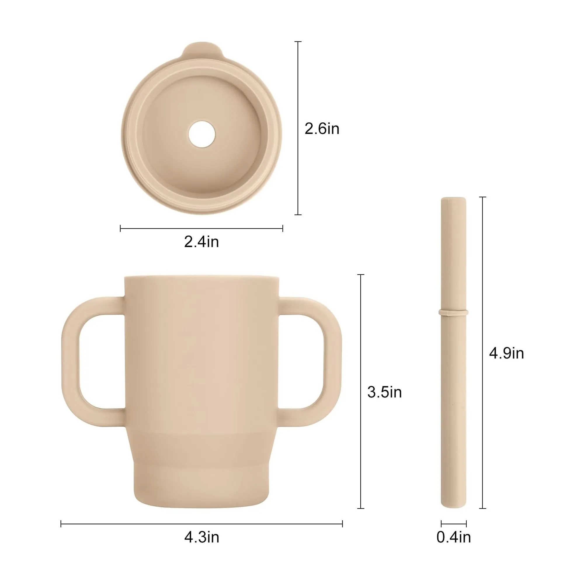 6oz Silicone Baby Straw Cup 3