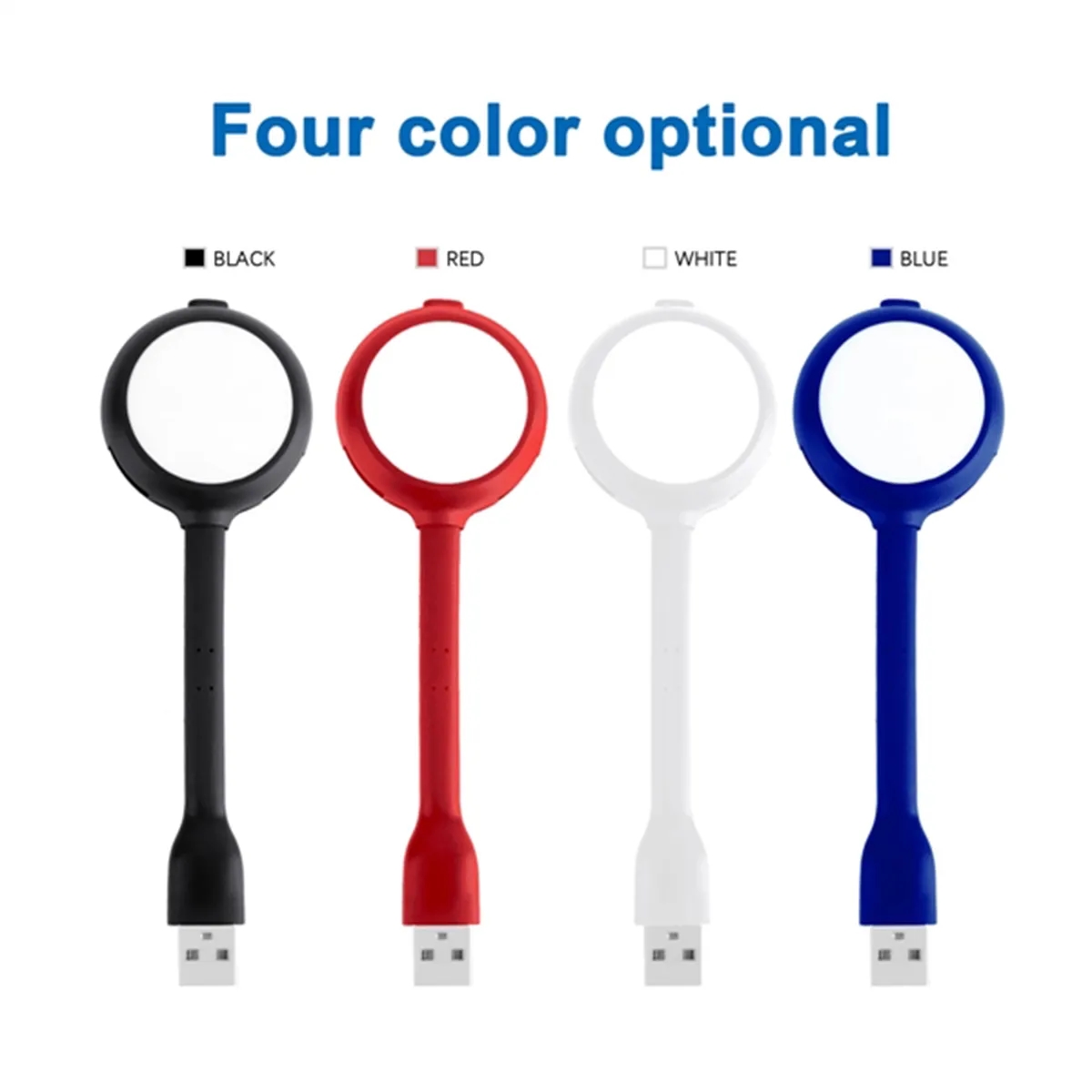 Mini Portable 4-Port USB Hub & Lightweight LED Light 5