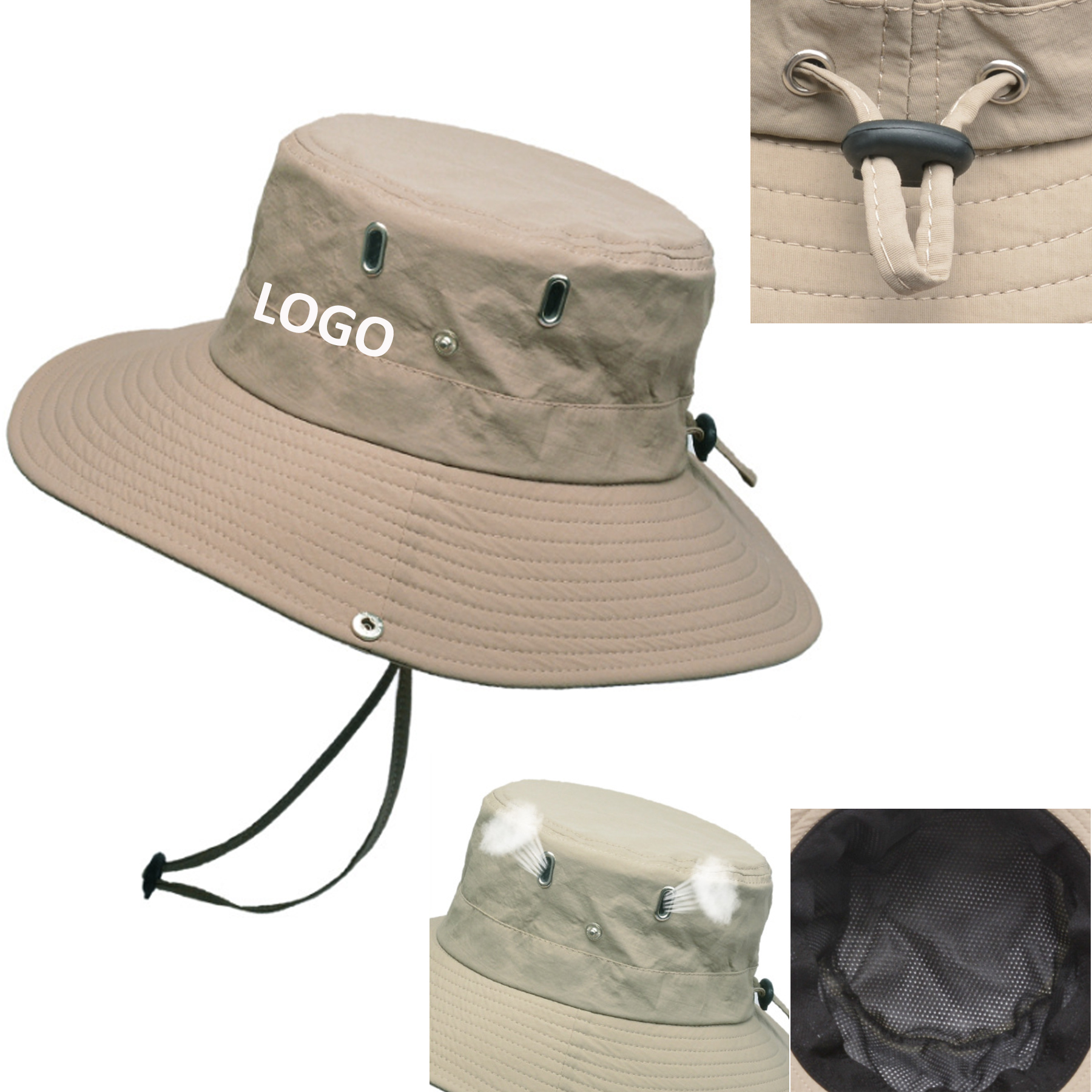 Fishing Wide Brim Sun Bucket Hat 1