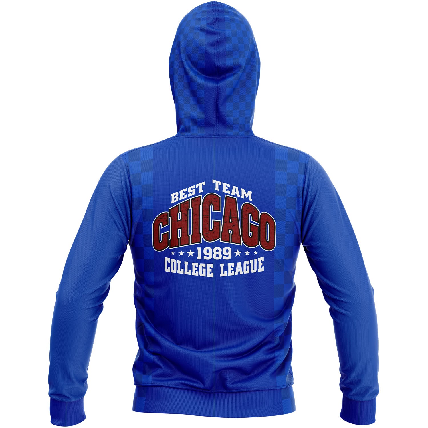 Unisex 280 GSM Spandex Interlock Fleece Sublimation Hoodie with Kangaroo Pocket 7