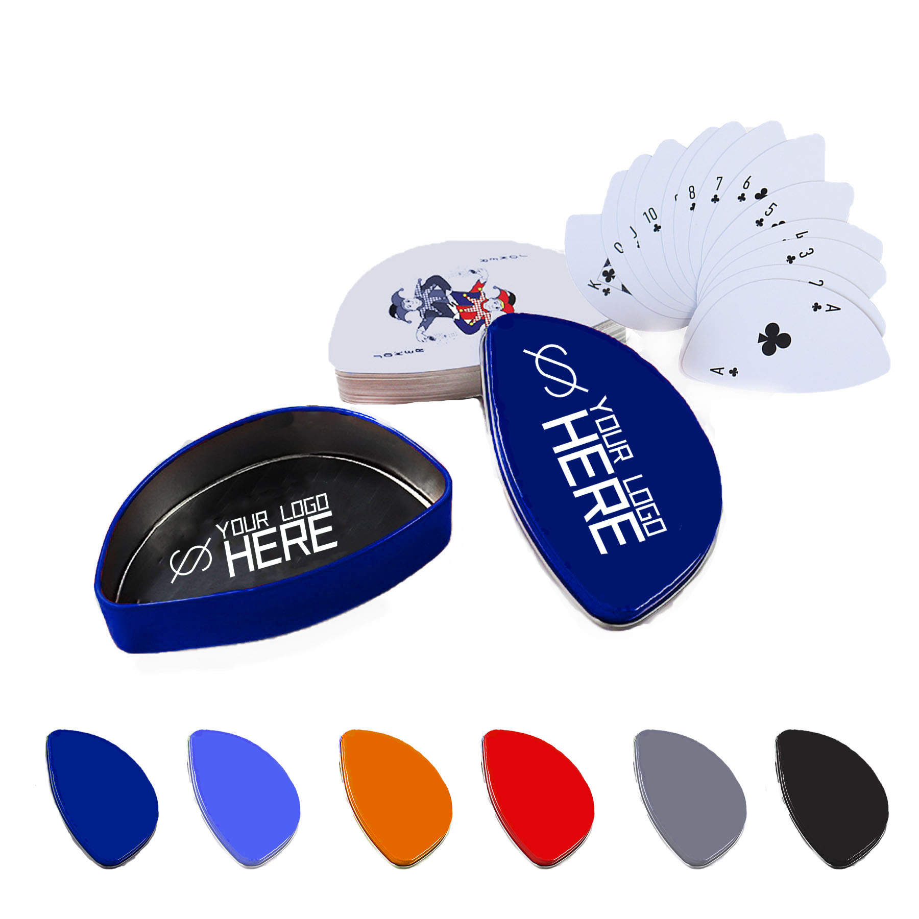 Unique Poker With Metal Case 2