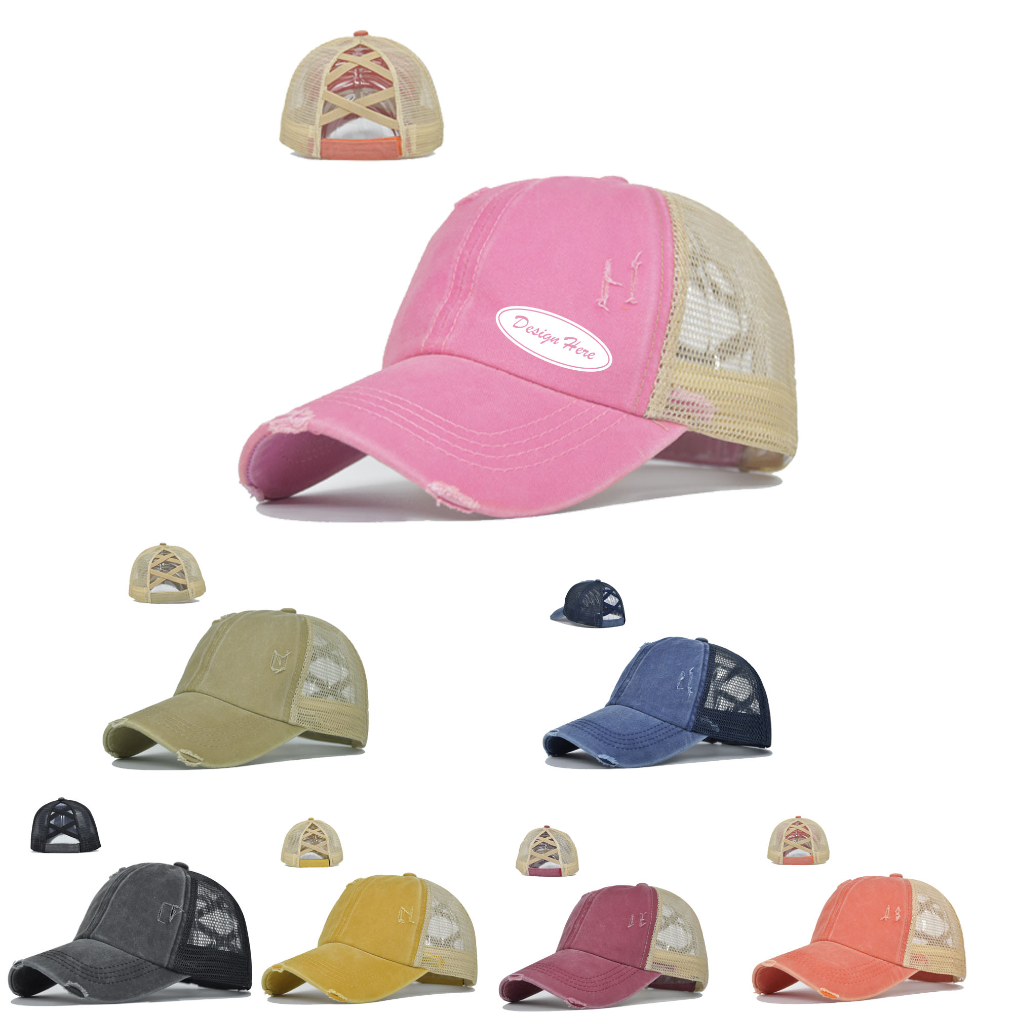 Adjustable Ponytail Hat with Soft, Lightweight Fabric 5