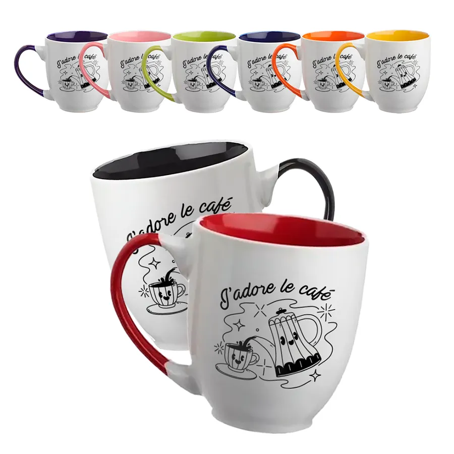Smooth Bicolored Coffee Mugs 5