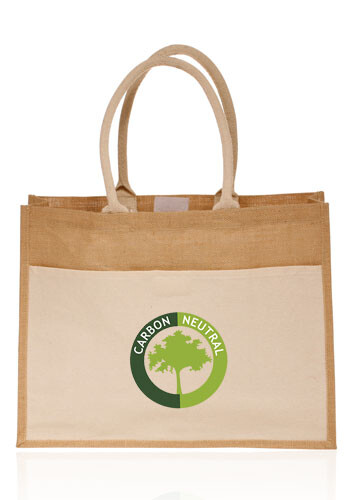 Canvas Pocket Jute Tote Bags