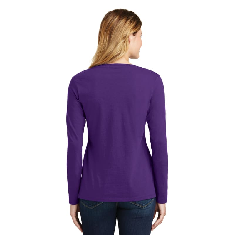 Port & Company Women's Long Sleeve Fan Favorite V-Neck Tee. 82