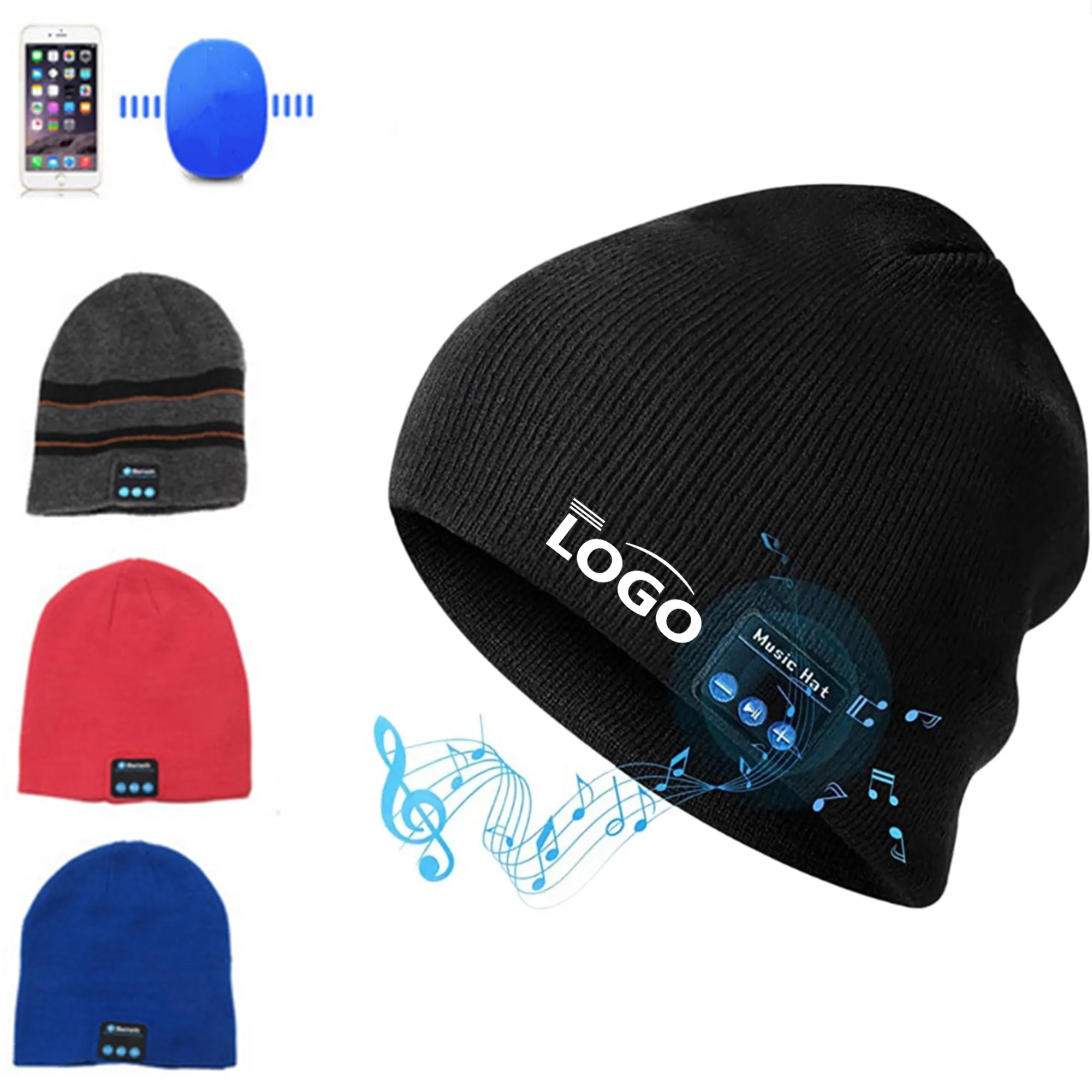 Winter Thickened Wireless Musical Hat For Outdoor Sports 2