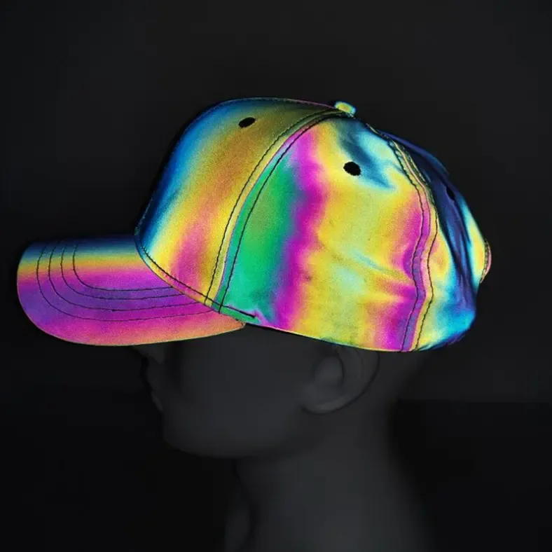 Rainbow reflective cap 5