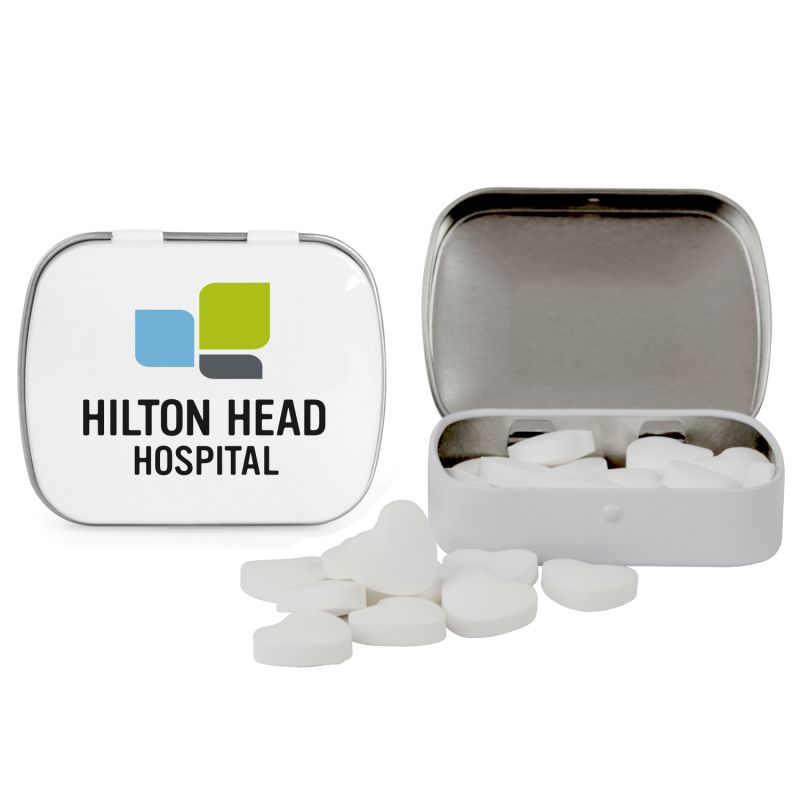 Domed Tin with Heart Shaped Mints 5