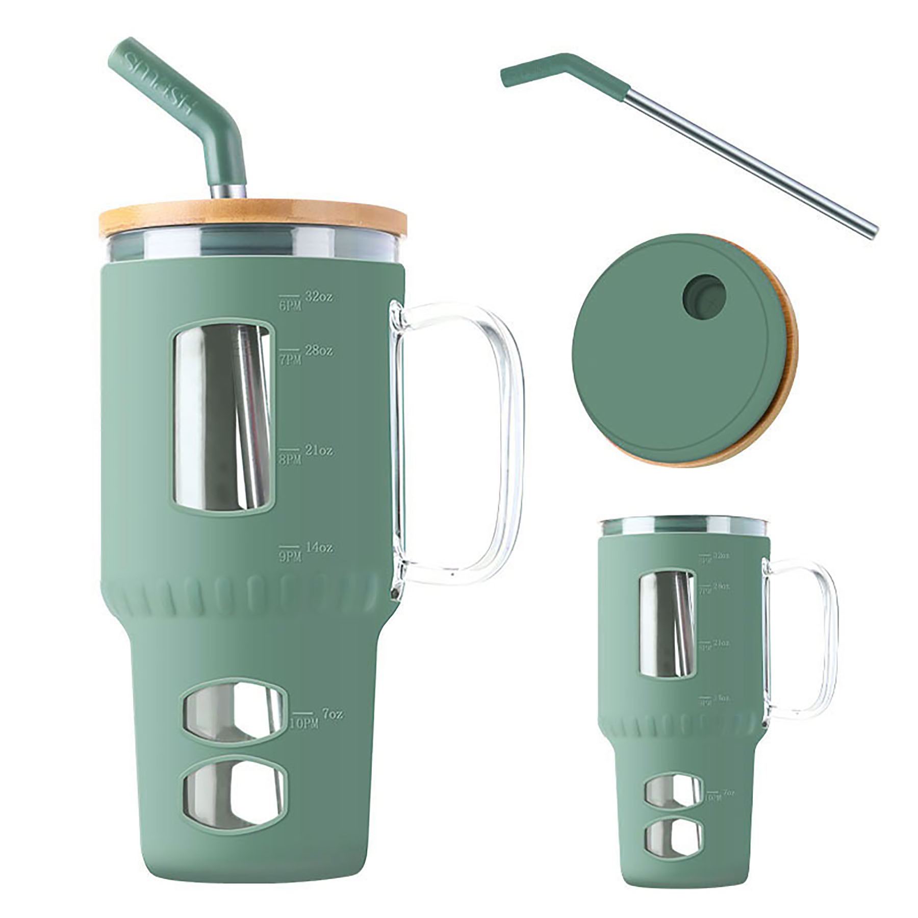 32 Oz. Glass Tumbler With Silicone Cover 2