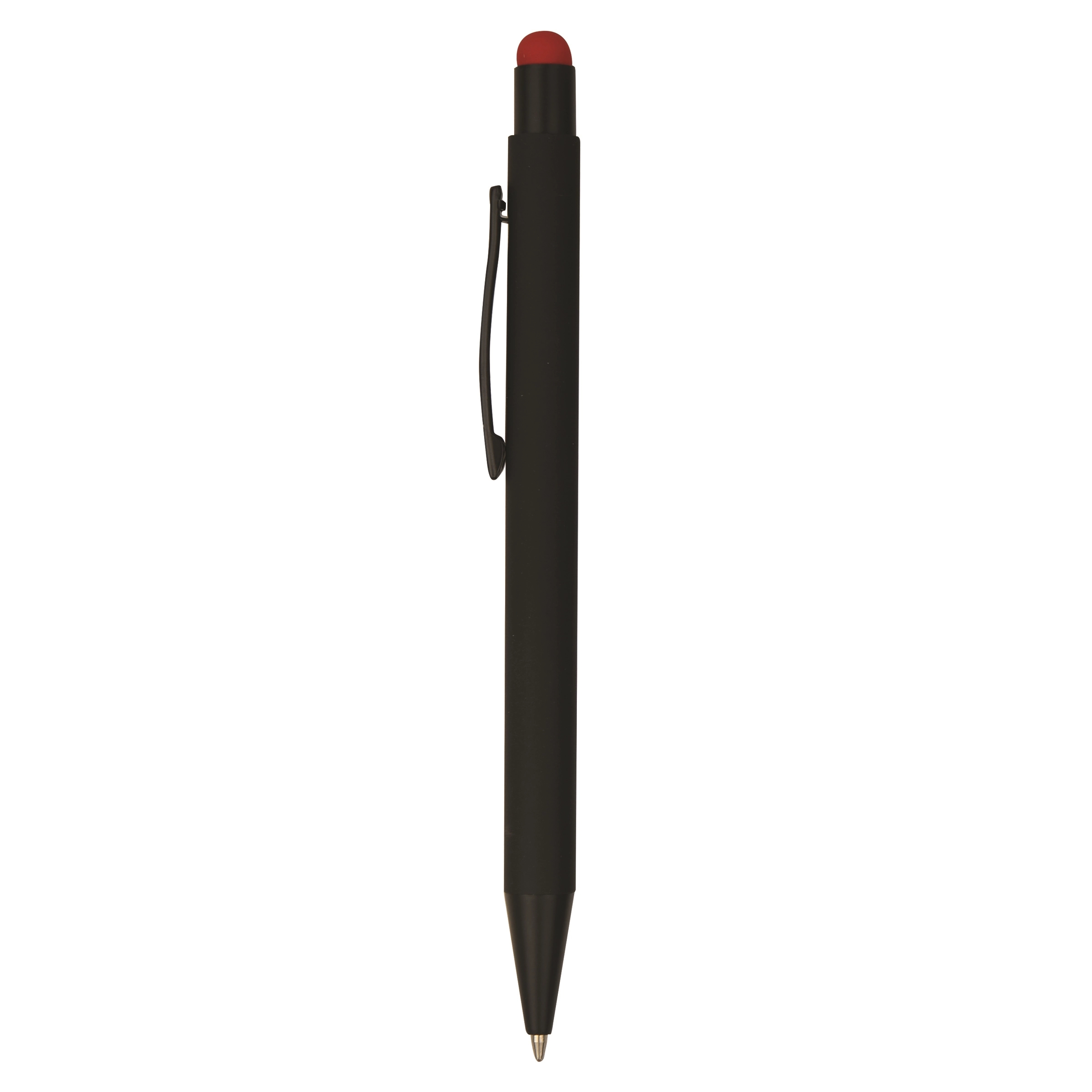 Soft-Velvet-Touch Click Metal Stylus Pen with Color Logos 3