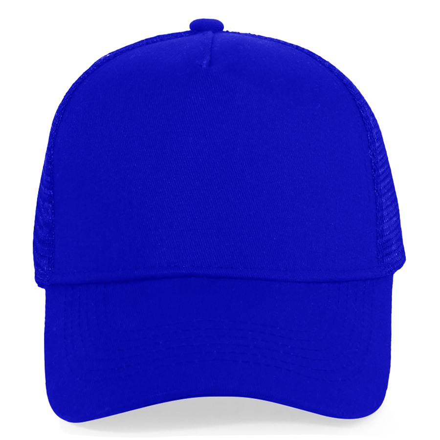 Stock Solid Color Cotton 5-Panel Trucker Cap 39