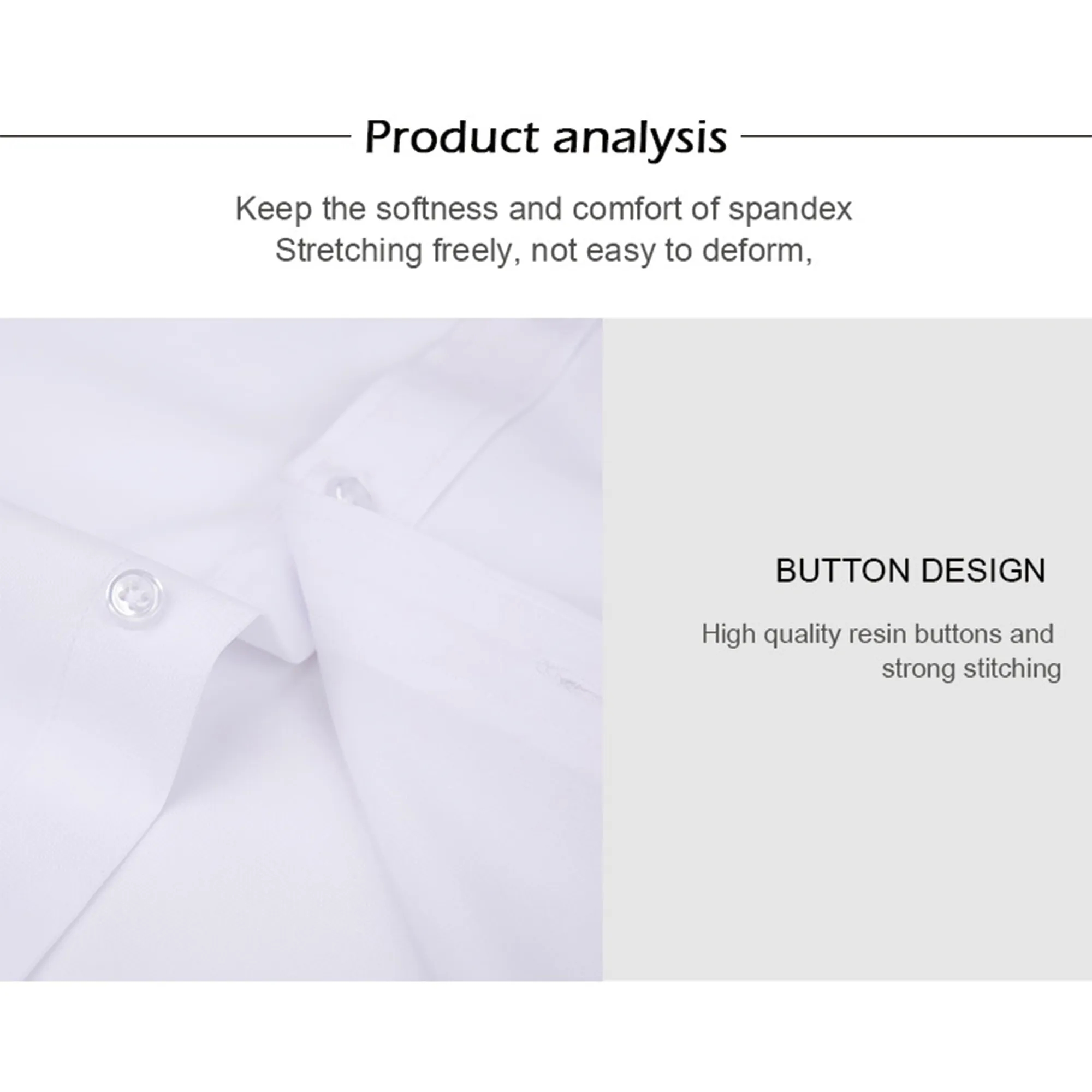 Non-Iron Wrinkle-Resistant Business Solid Color Shirt 5