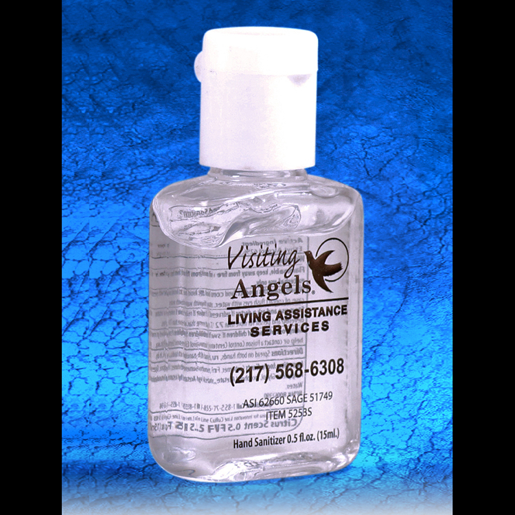 "Sanpal Mini SC" .5 oz Compact Hand Sanitizer Antibacterial Gel in Flip-Top Squeeze Bottle 9